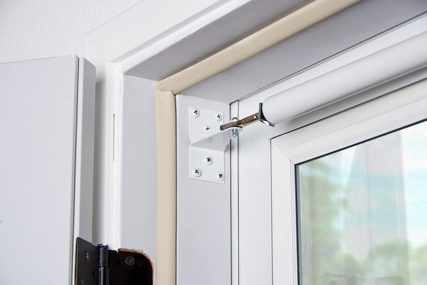 Wright Products - Replacement Jamb Bracket for Pneumatic Closers - Repair Bracket for Wright Product Closer Models V820, V920, V1020, V150 and VH440, White