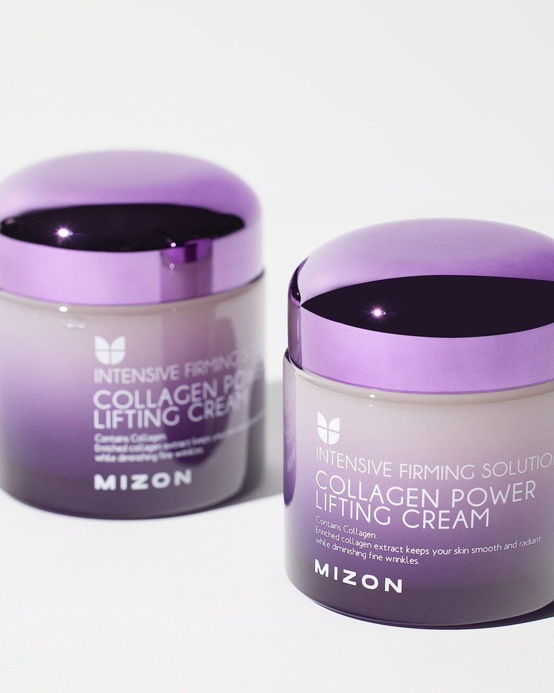 MIZON Marine Collagen Power Lifting Cream | Korean Anti Aging Face Cream for Wrinkles & Elasticity | Collagen & Hyaluronic Acid Moisturizer for Women | 2.53 fl oz