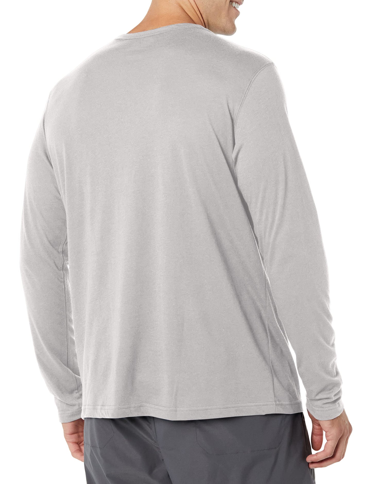 Columbia Men's Thistletown Hills Long Sleeve Crew, Columbia Grey Heather, Small