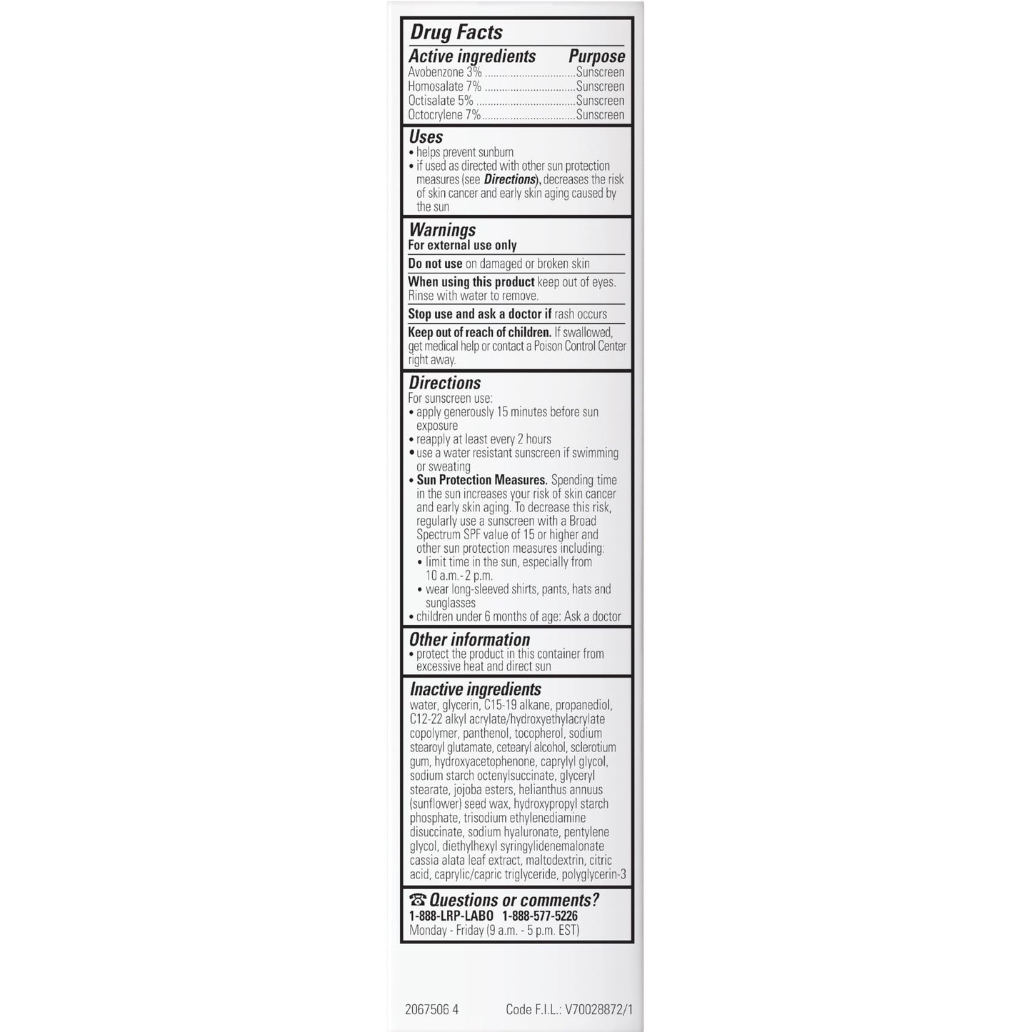 La Roche-Posay Anthelios UV Hydra Sunscreen, Hyaluronic Acid SPF 50 1.7oz