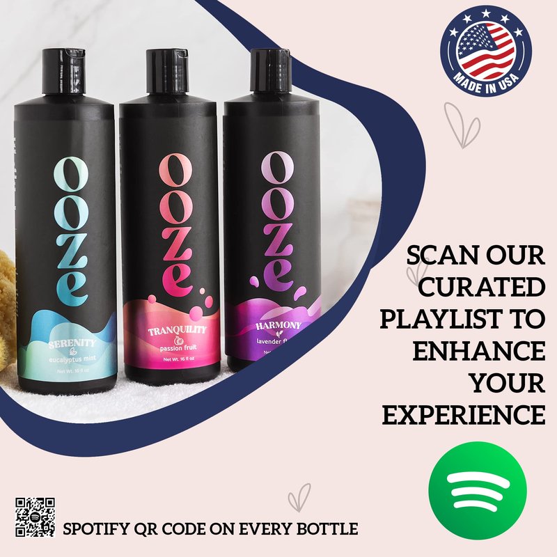 OOZE Lavender Bubble Bath for Women (473ml) - Bath Bubbles for Relaxing, Calming & Soothing - Self-Care & Wellness - Zero Parabens, Cruelty-Free, Made in The USA
