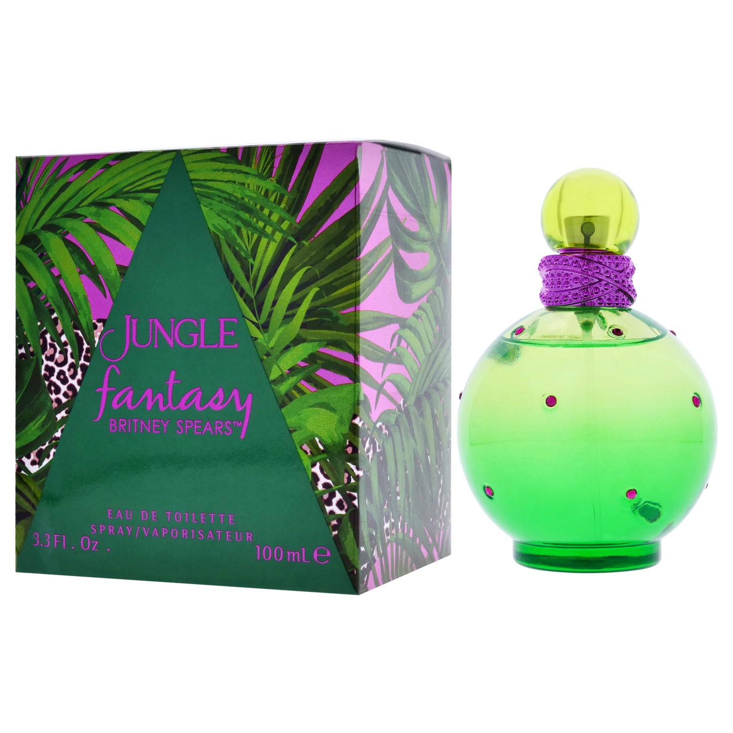 Britney Spears Jungle Fantasy Limited Edition Eau De Toilette Spray for Women, 3.3 Fl Oz
