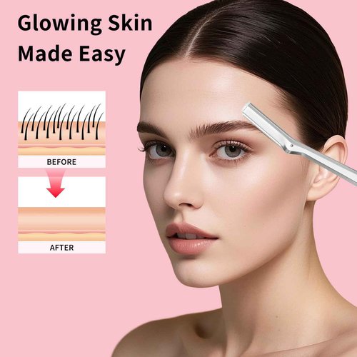 Replacement Blades Compatible with Tweezerman Facial Razor, 20 Count (Pack of 1)