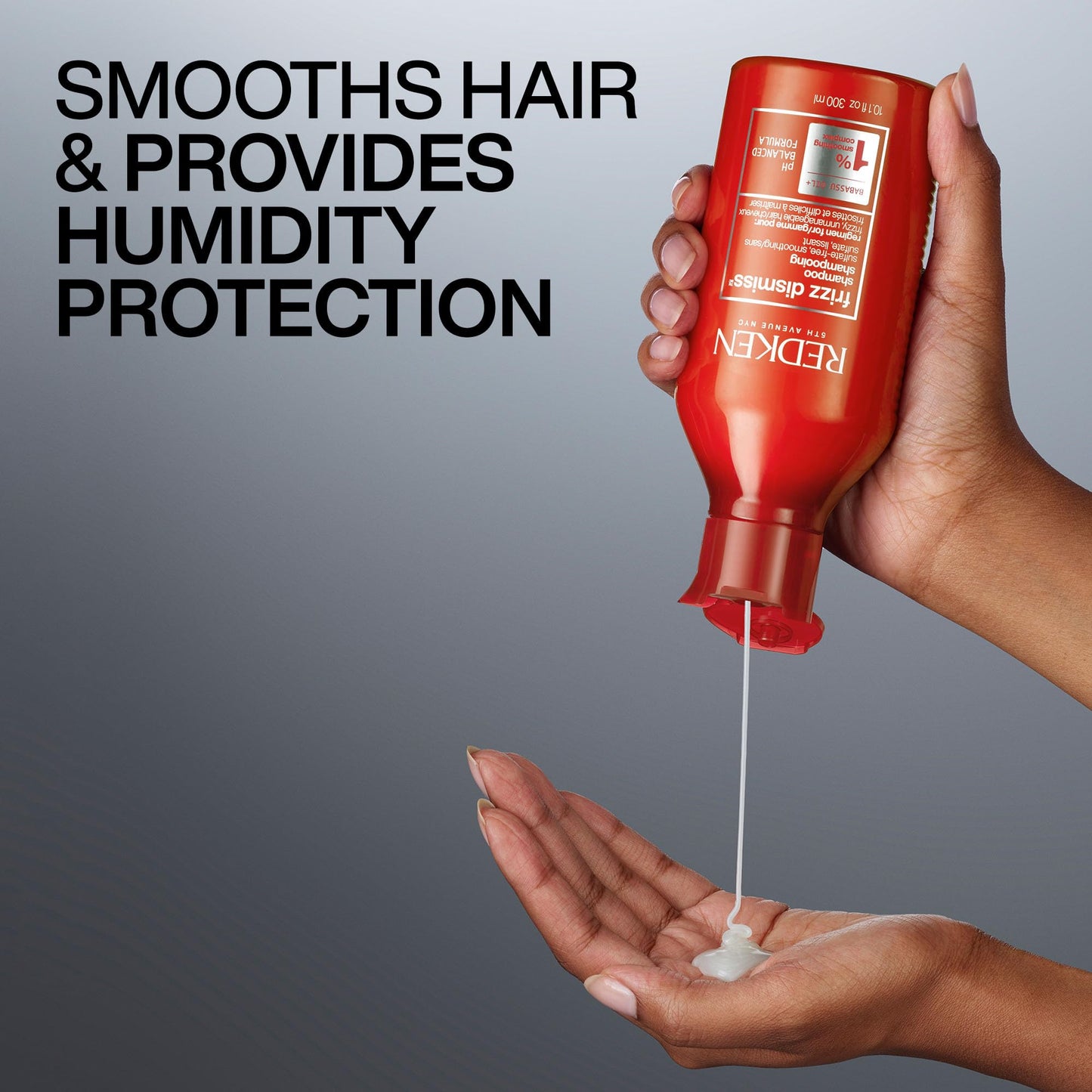 Redken Frizz Dismiss Shampoo – For Frizzy Hair, 33.8 Fl Oz