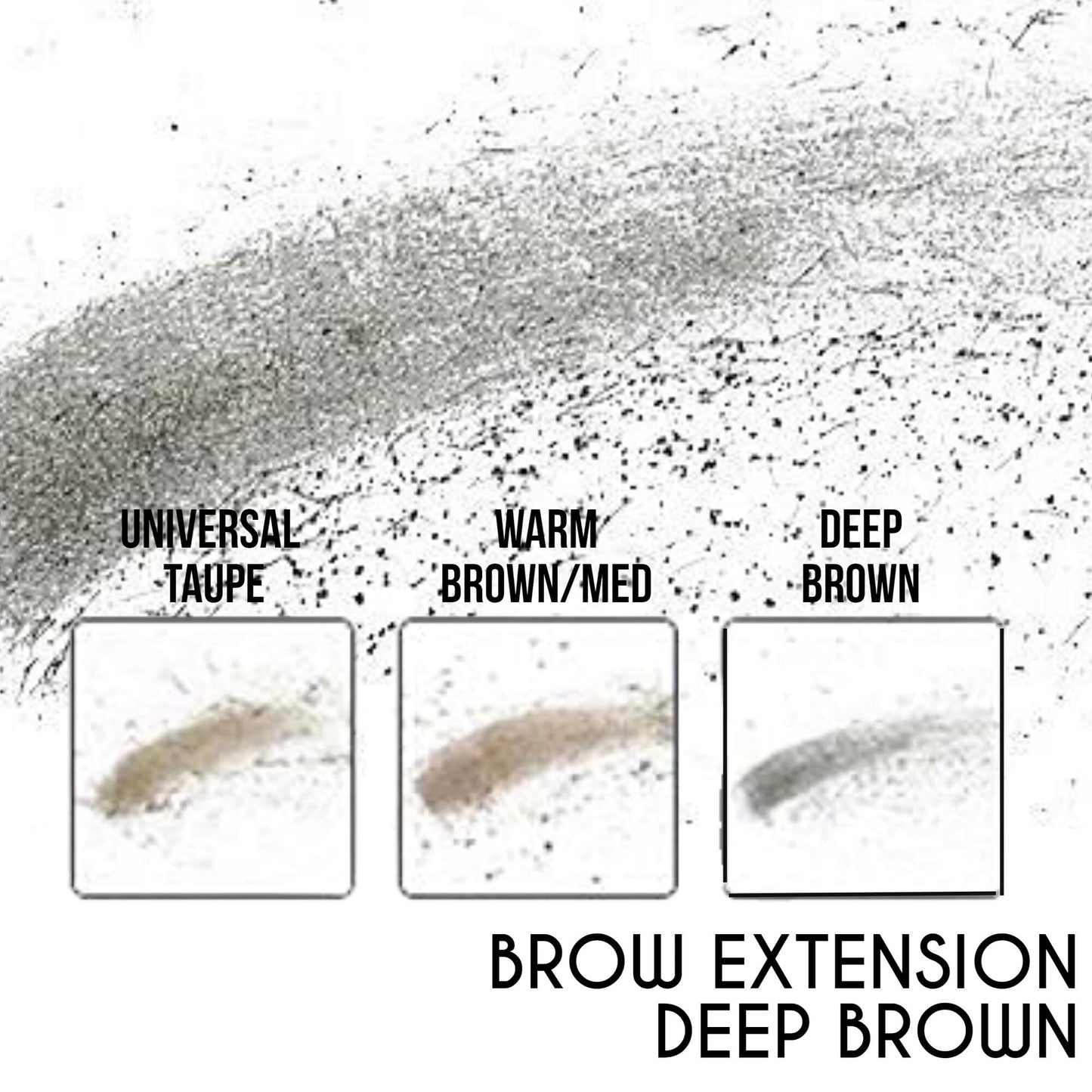 Ready To Wear Brow Extension Fine Powder Spot Filler - DEEP BROWN (DARK)