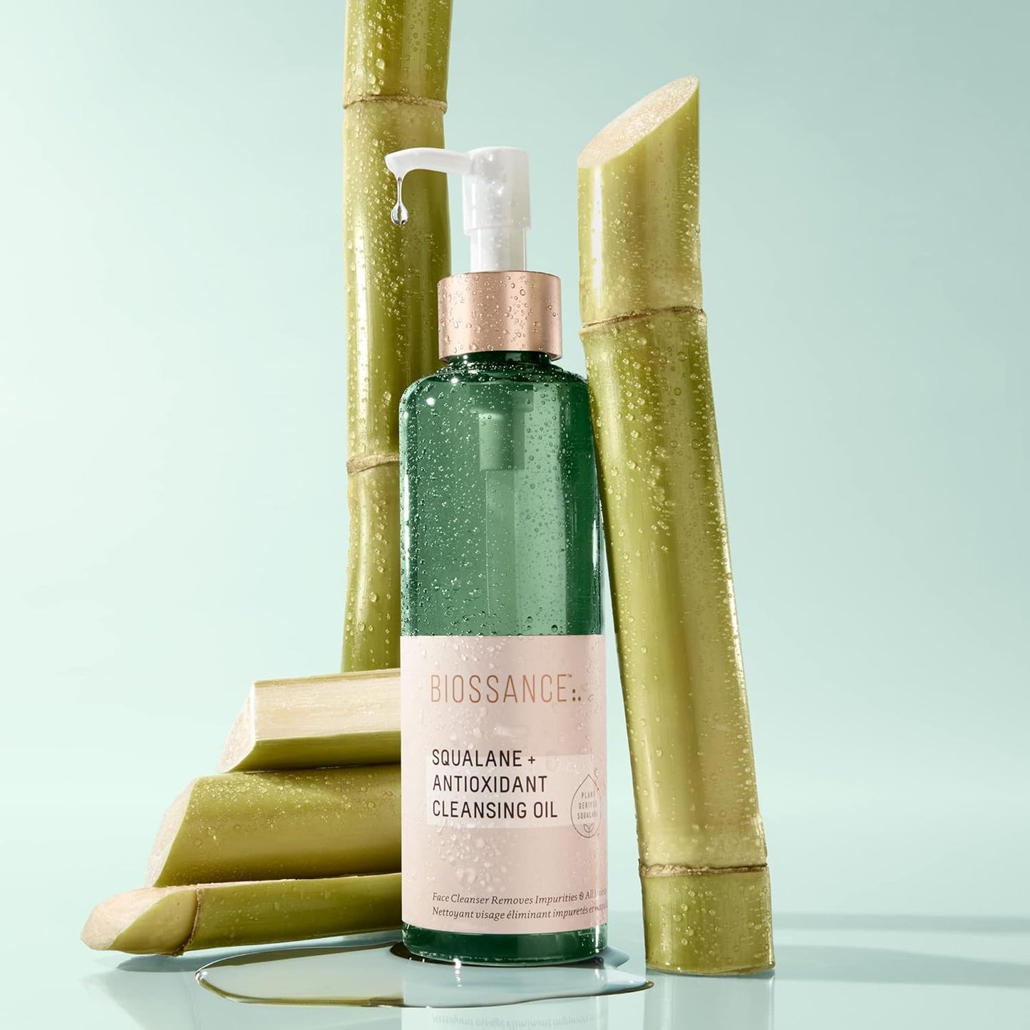 Biossance Squalane Cleansing Oil - Lightweight Makeup Remover & Hydrating Facial Oil | All Skin Types