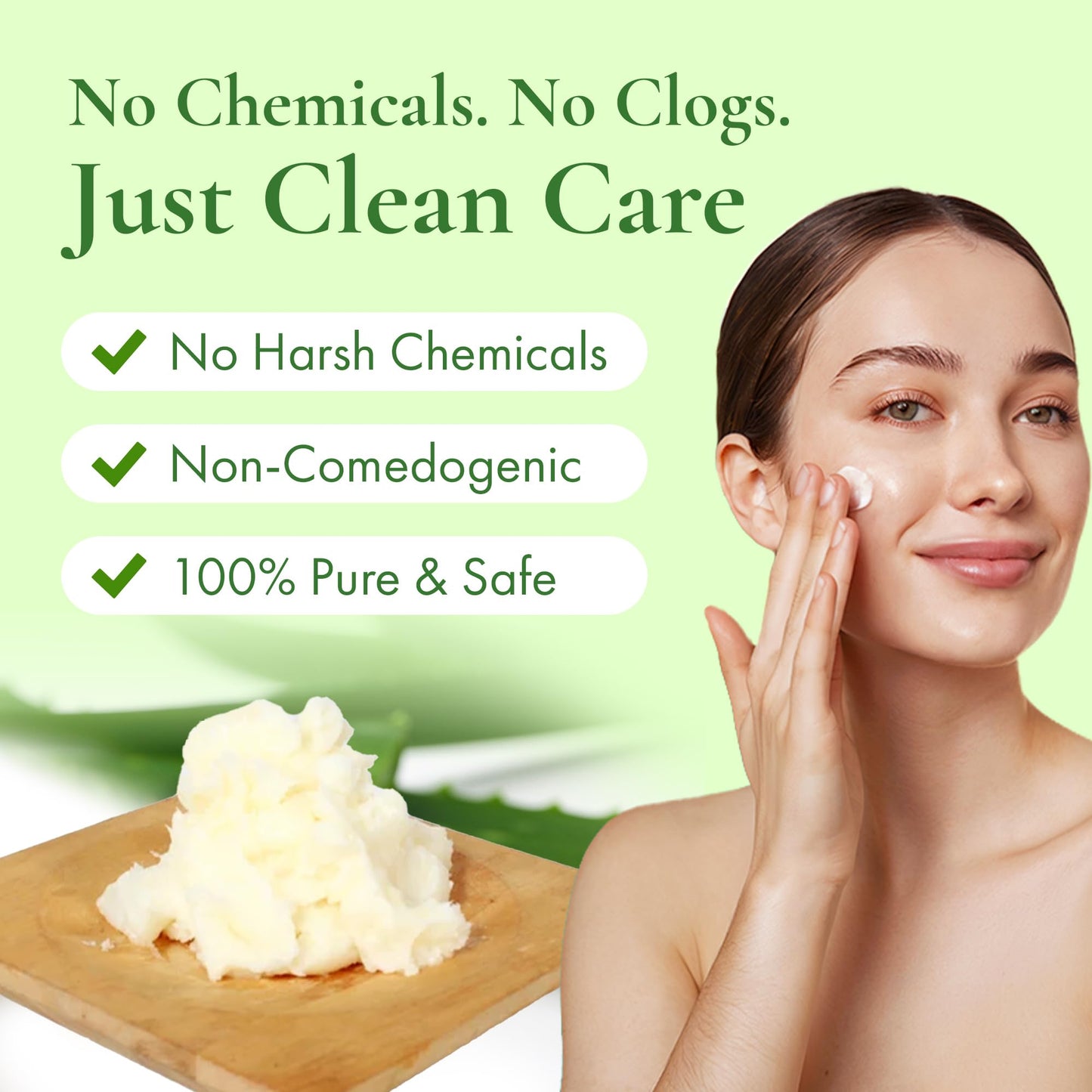 SAAQIN Aloe Vera Butter –Hydration of Dry Skin Caused By Eczema, Psoriasis, Rosacea, Sun Burn, Wind Burn, and General Chapping 16 Oz