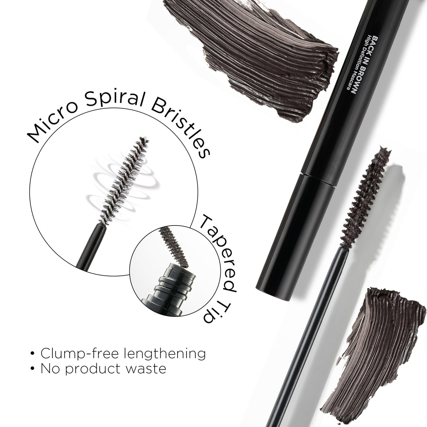 Lord & Berry High Definition Brown Mascara - Water Resistant, Intense Color | 0.6 oz