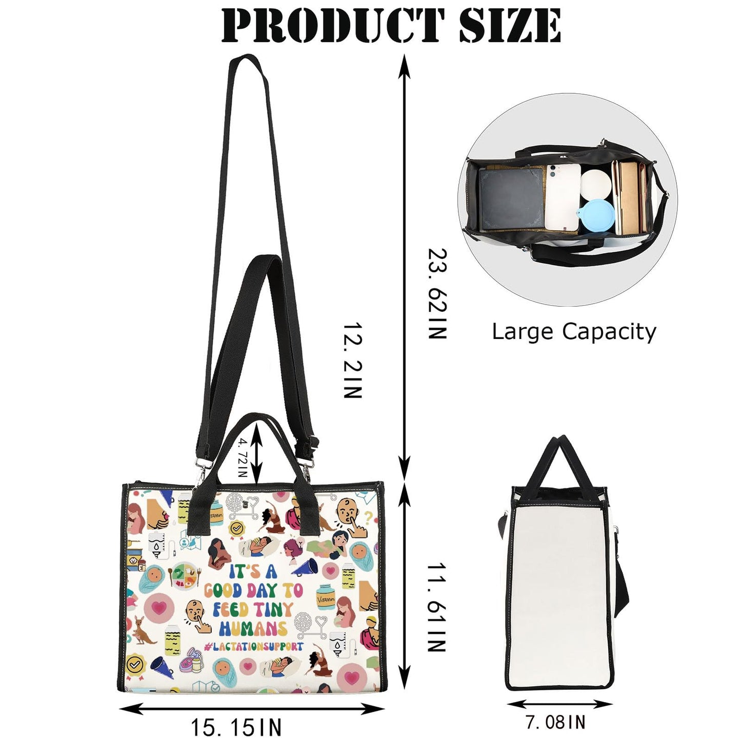 JNIAP Lactation Consultant & Counselor Educator Gifts - Zipper Bag (Feed Tiny Tote)