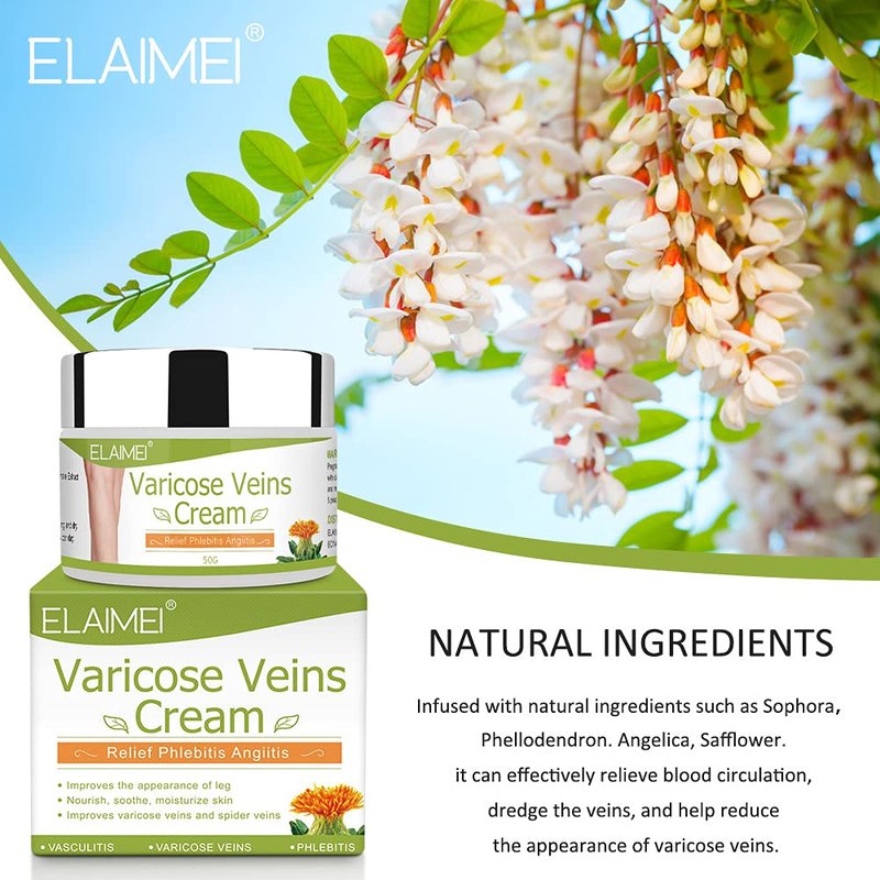 Varicose Vein Cream for Legs - Boost Blood Circulation & Reduce Spider Veins | 3-Pack