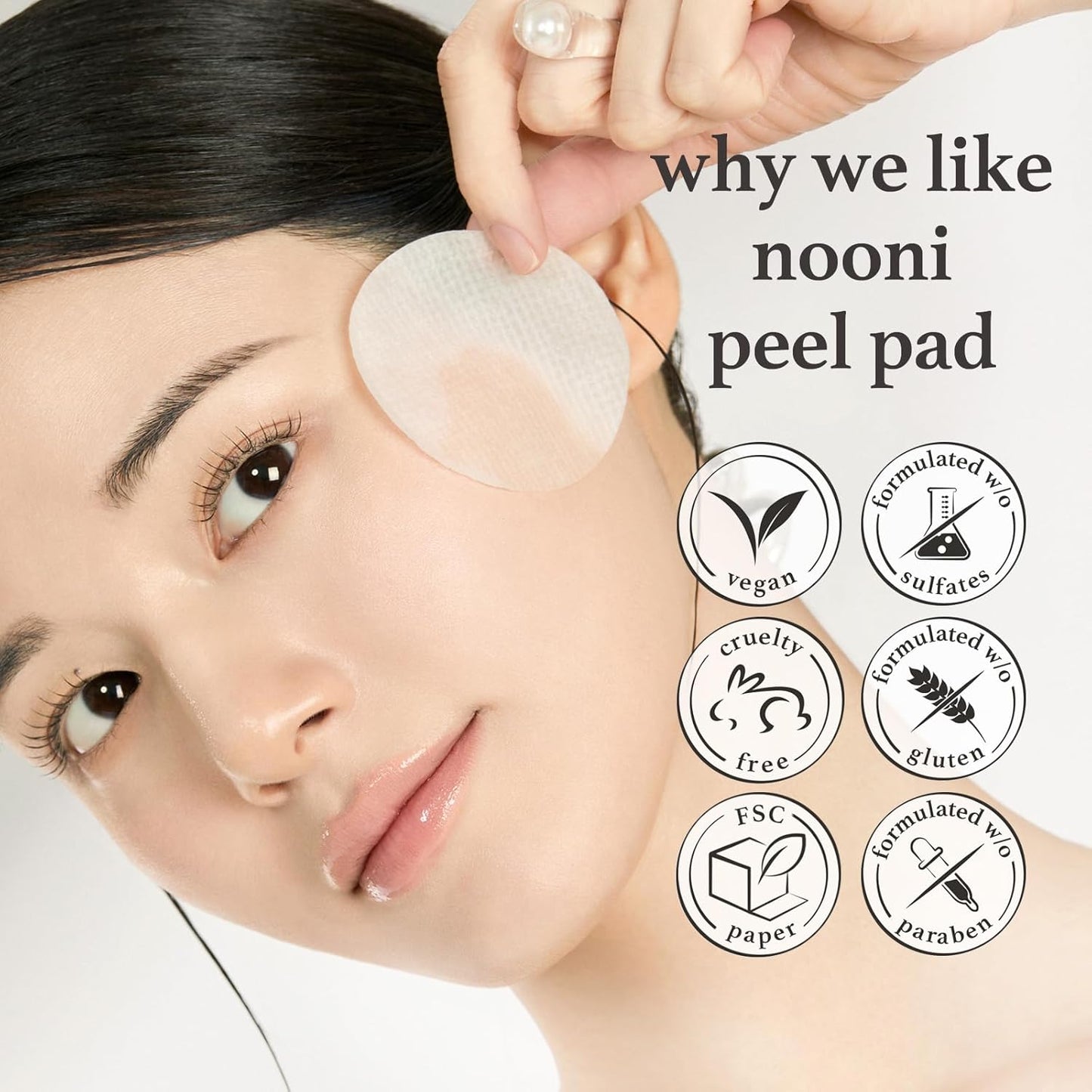 Glycolic Acid Facial Toner Pads - Exfoliating Pore Treatment, 80 Count | Korean Skincare for Glass Skin & Fine Line Reduction