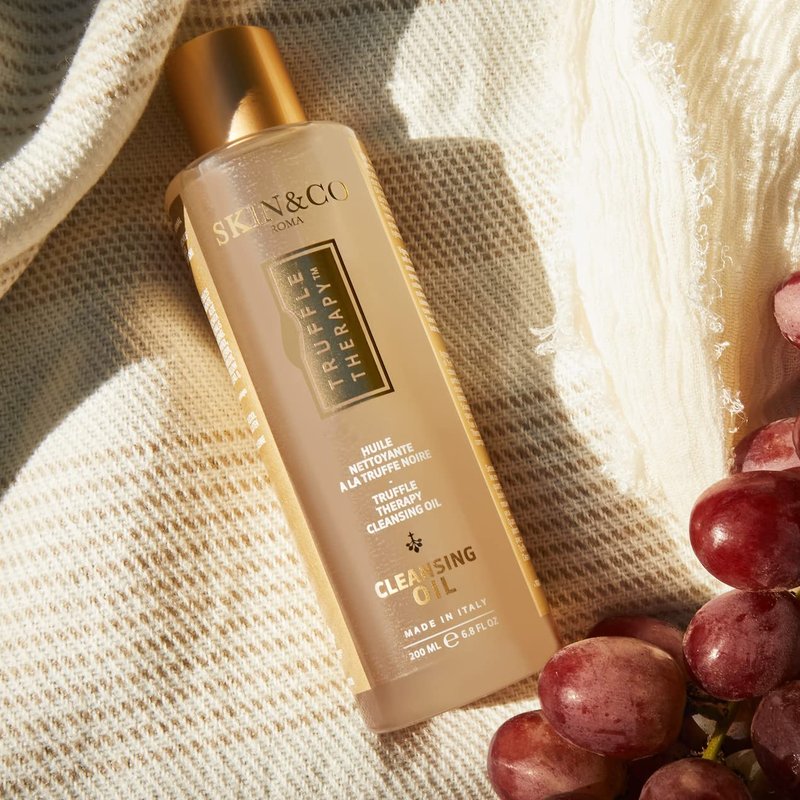 SKIN&CO Roma Cleansing Oil - Truffle Therapy Formula | 6.8 Fl Oz for Radiant Skin
