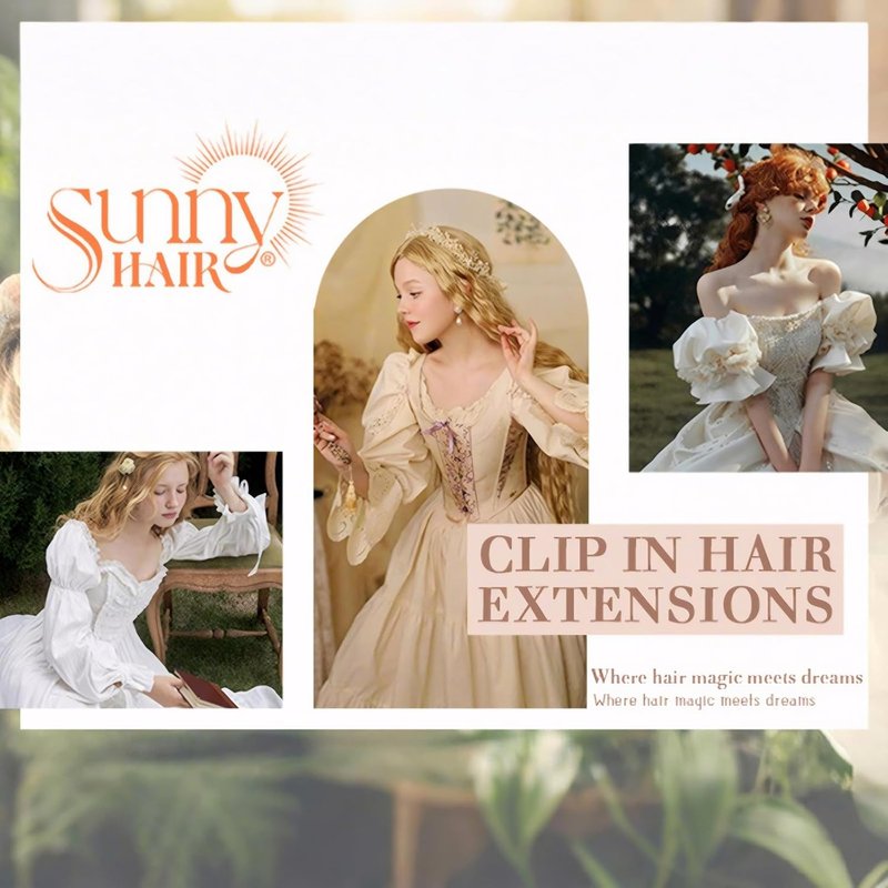Human Hair Clip-In Extensions - Dirty Blonde & Platinum Highlights | 12 Inch, 5 Pcs, 80G