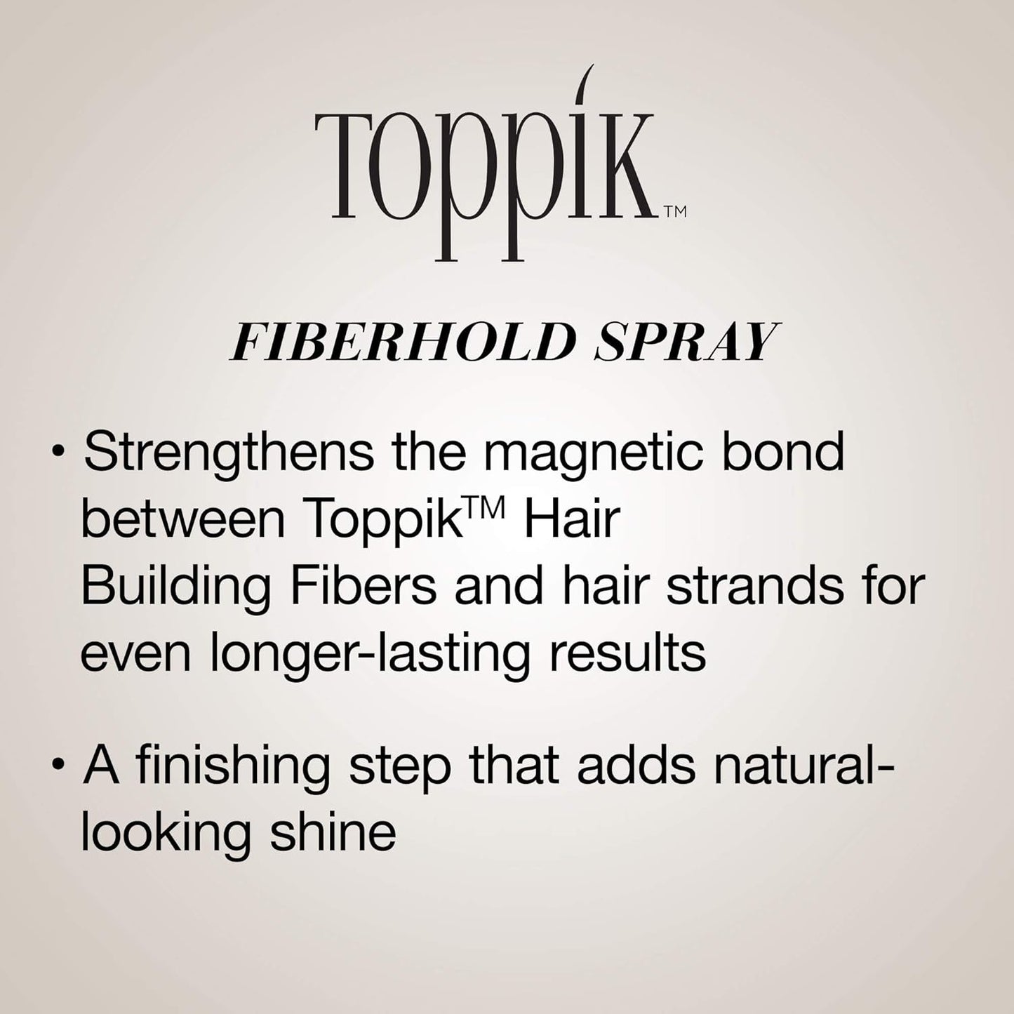 Toppik FiberHold Spray - Unscented Hair Thickening Spray | 4 Fl Oz for Strong Hold