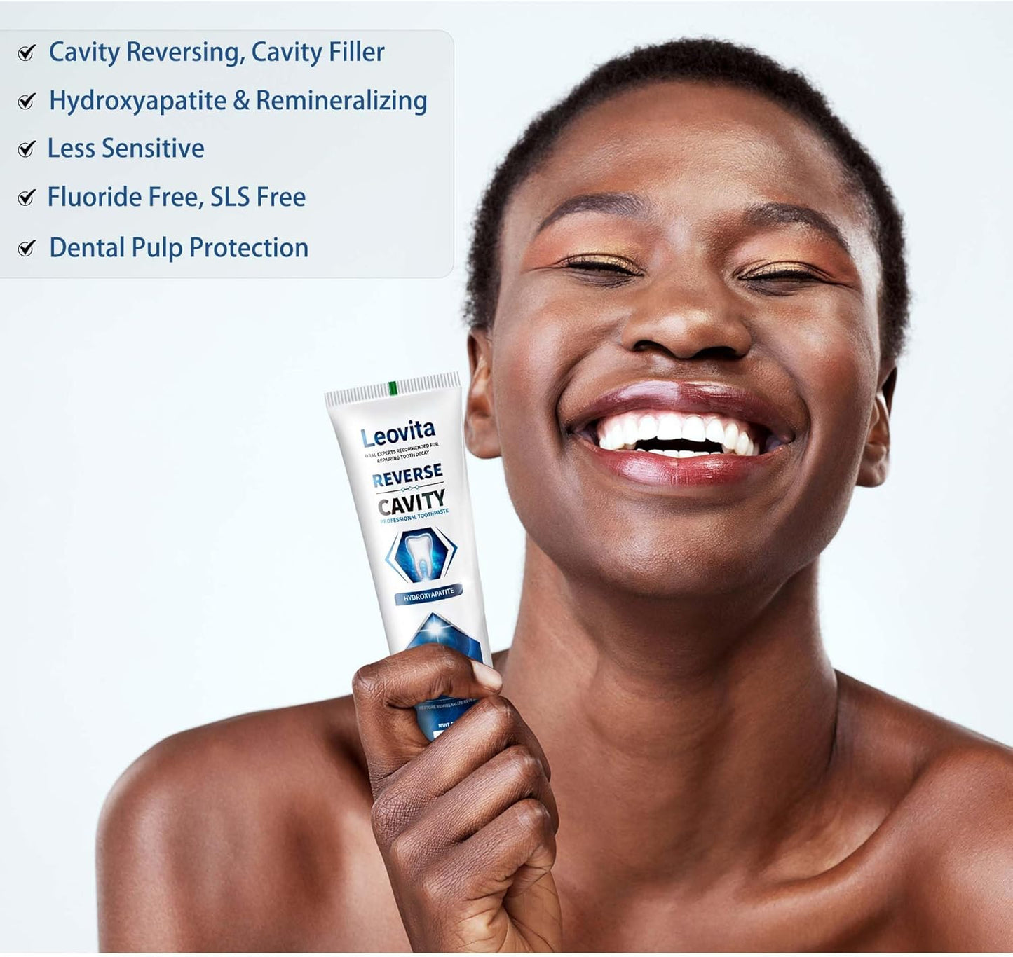 Cavity Reversing Toothpaste - Hydroxyapatite Remineralizing Formula | Fluoride & SLS Free, 3.52 OZ