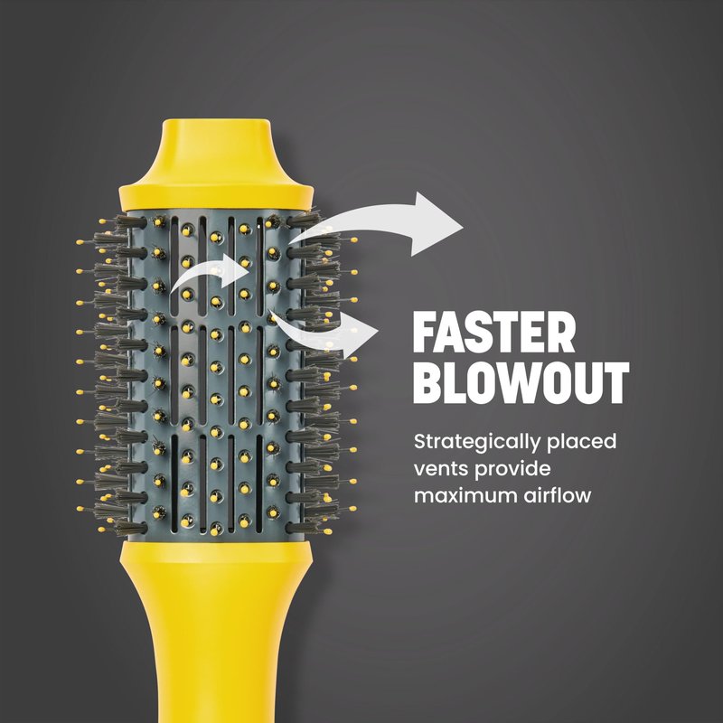 Drybar The Double Shot Oval Blow-Dryer Brush – Smooth, Shiny Hair with Volume and Less Frizz – Salon Styling Brush for Faster Blowouts