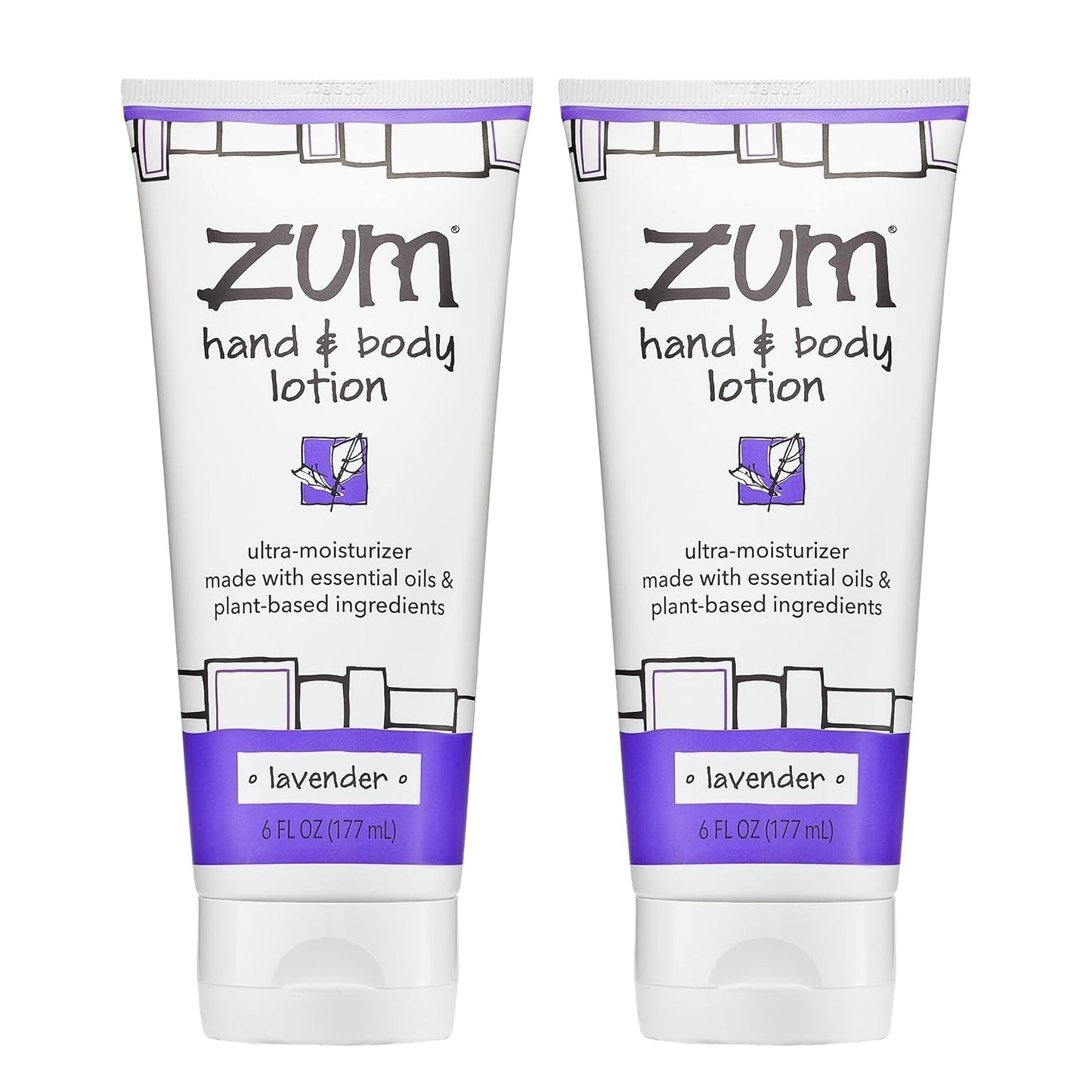 Indigo Wild Hand & Body Lotion - Natural Moisturizer with Shea Butter & Jojoba Oil - Lavender Scent | 6 fl oz (2 Pack)