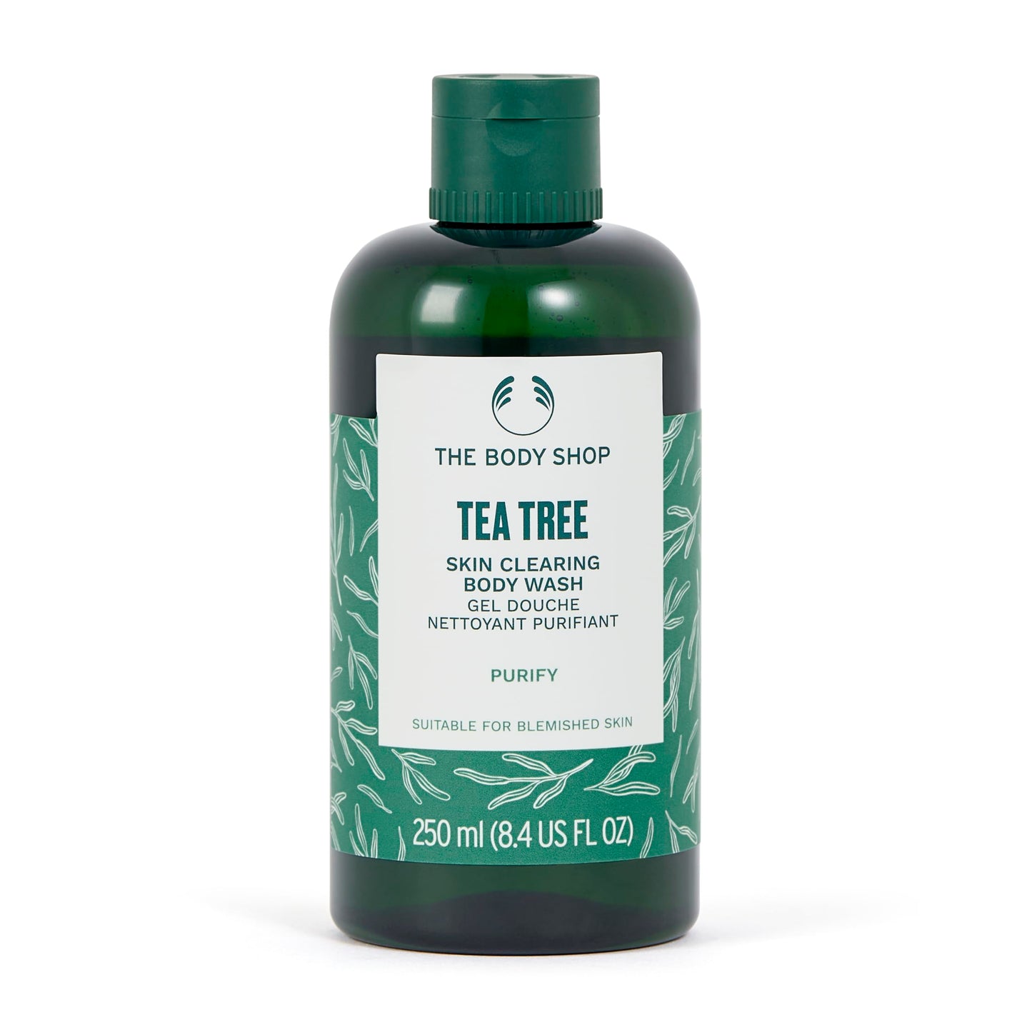 The Body Shop Tea Tree Skin Clearing Body Wash – Daily Wash for Clearer Looking Skin – For Oily, Blemished Skin – 8.4 oz