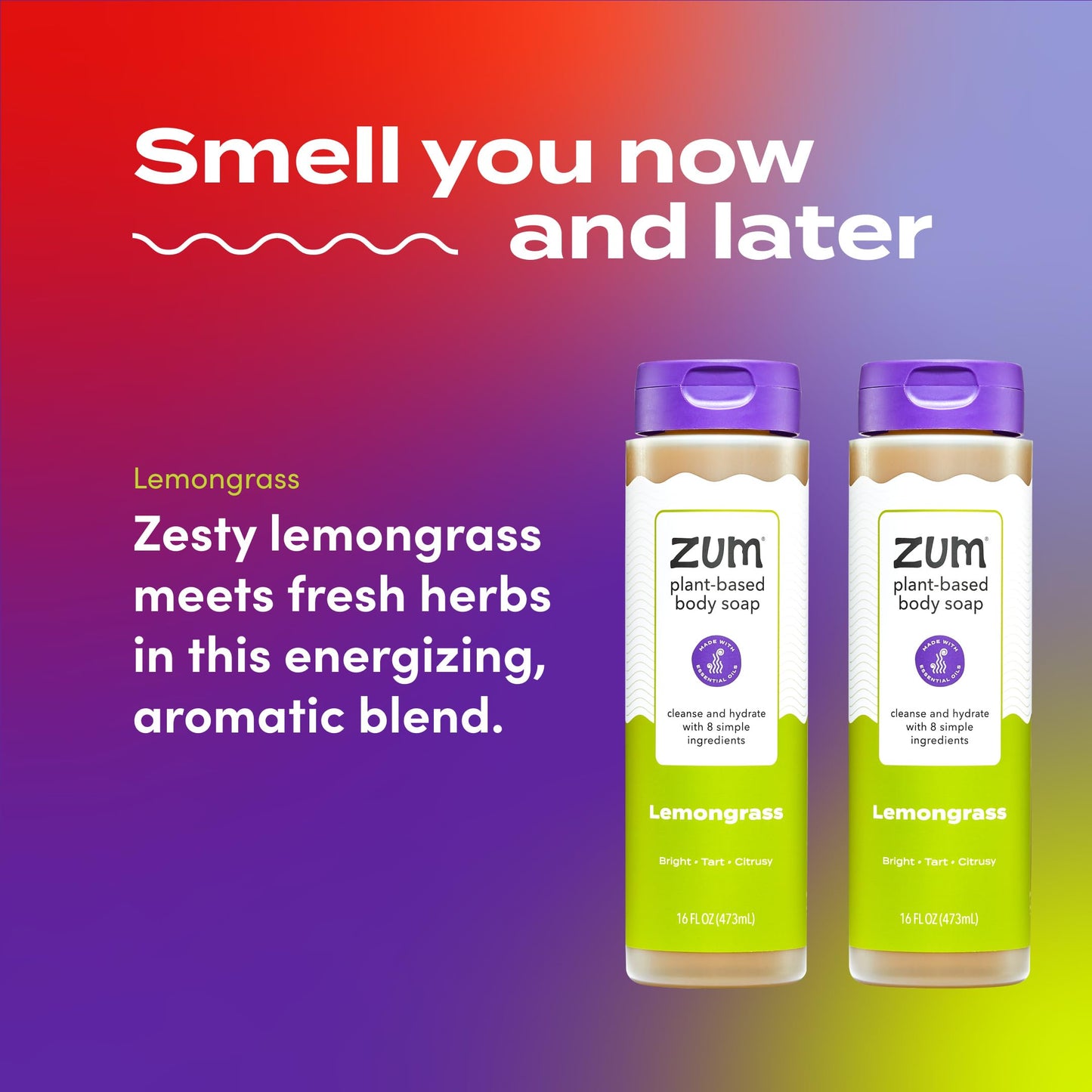 Zum Body Soap - Lemongrass - 16 fl oz (2 Pack)