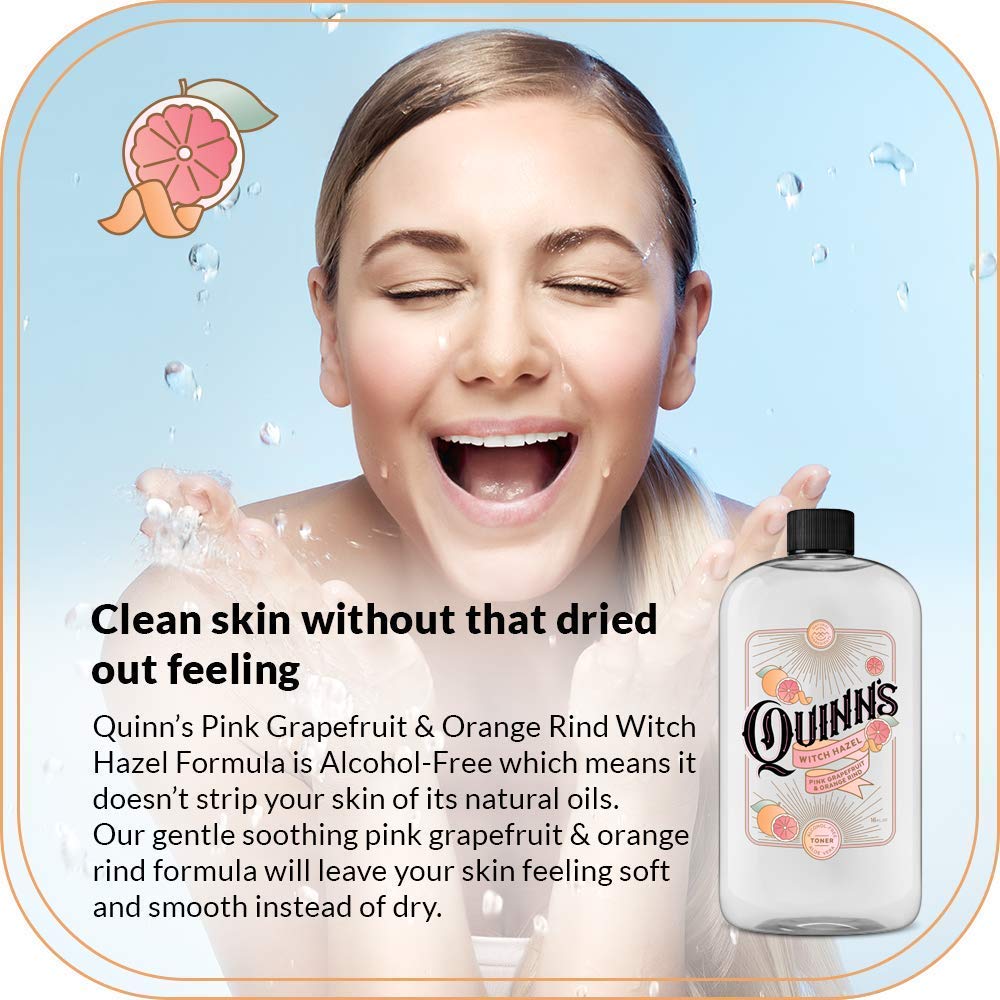 Quinn’s Alcohol Free Witch Hazel Pink Grapefruit & Orange Rind 16 oz. & Quinn’s Alcohol Free Witch Hazel Lavender16 oz.