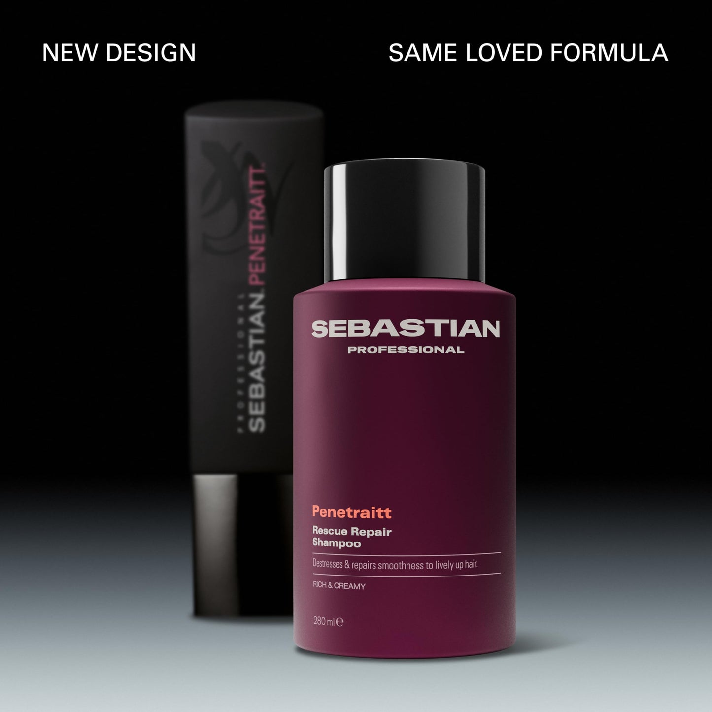 Sebastian Professional Penetraitt Rescue Repair Shampoo | Strengthening & Repair | For Damaged & Colored Hair | 33.8 fl oz | Packaging May Vary