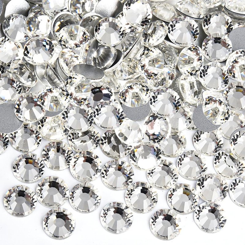 Blinginbox Flatback Rhinestones Bulk,14400pcs Crystal Round Loose Gemstones Glass Rhinestones for Crafts Makeup Nail Art Clothes Shoes DIY Decorations(SS20,4.6-4.8mm,Lt.Peridot)