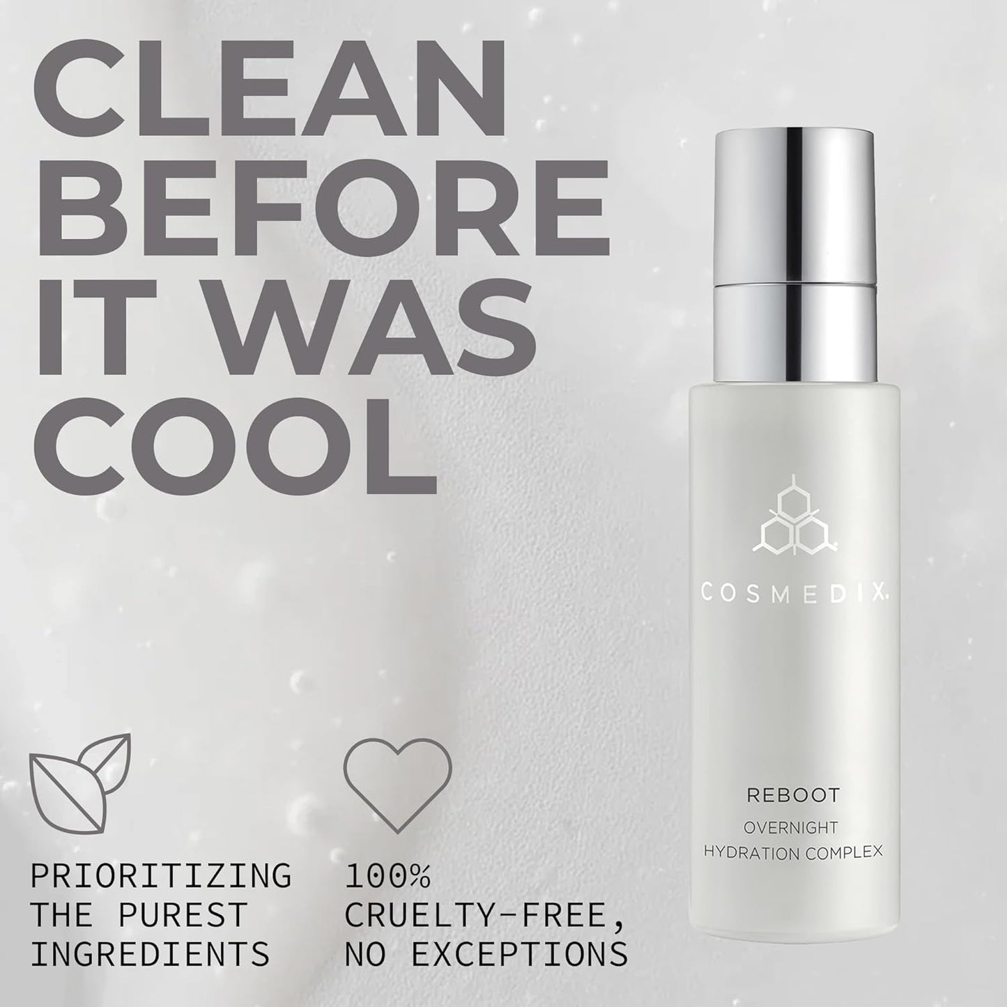 **COSMEDIX Reboot Overnight Face Serum - Hydrating Anti-Aging Probiotic Formula for Fine Lines & Wrinkles | All Skin Types**