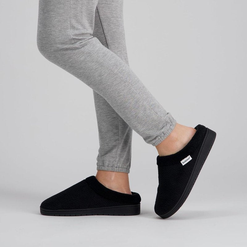 Isotoner Women's Slip-On Clog Slippers | Diamond Microterry & Memory Foam Comfort