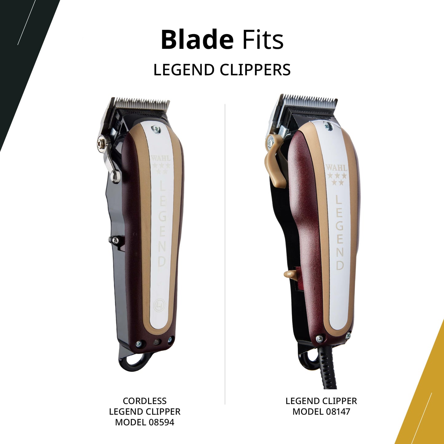 Wahl Professional Wedge Blade, High-Precision Replacement for Hair Clippers, Stainless Steel, Fits 5-Star Legend
