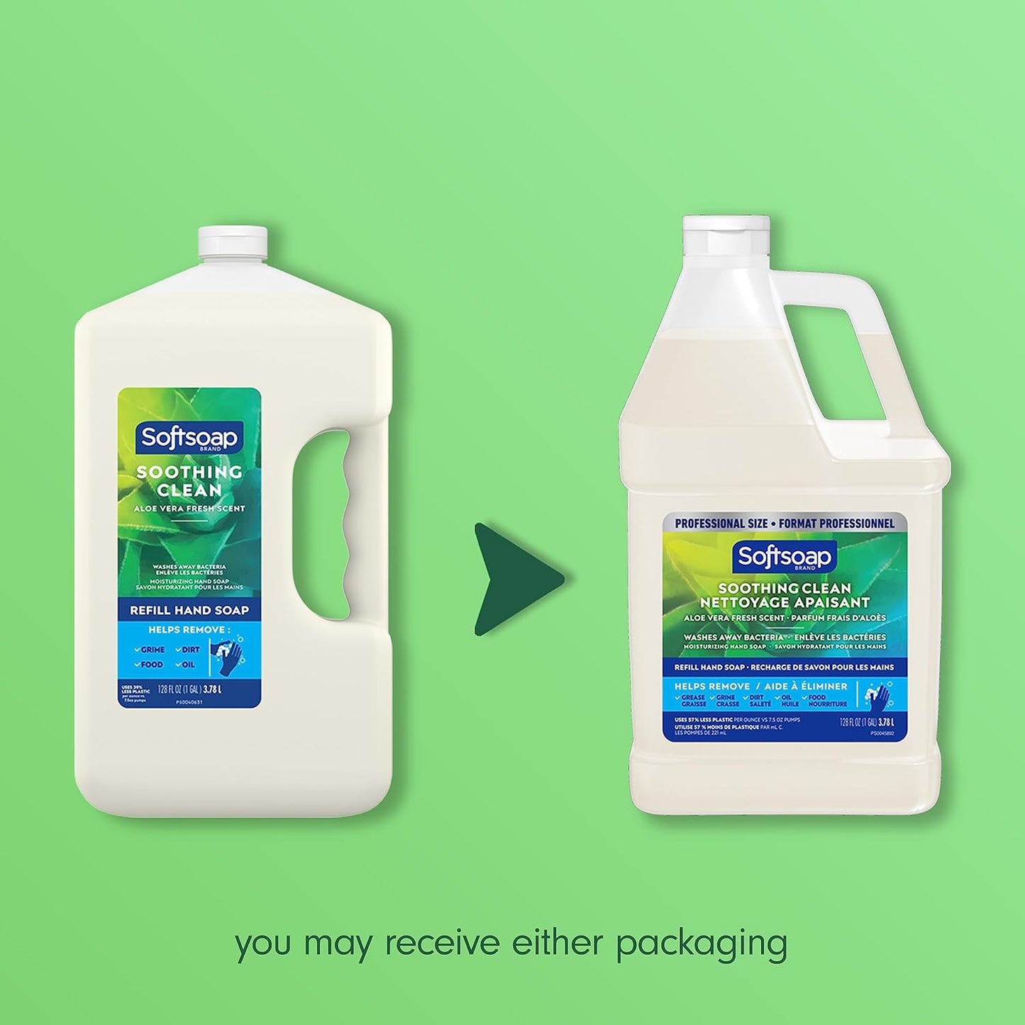 Softsoap Liquid Hand Soap Refill - Aloe Vera Fresh Scent, Soothing Clean | 1 Gallon (Pack of 2)