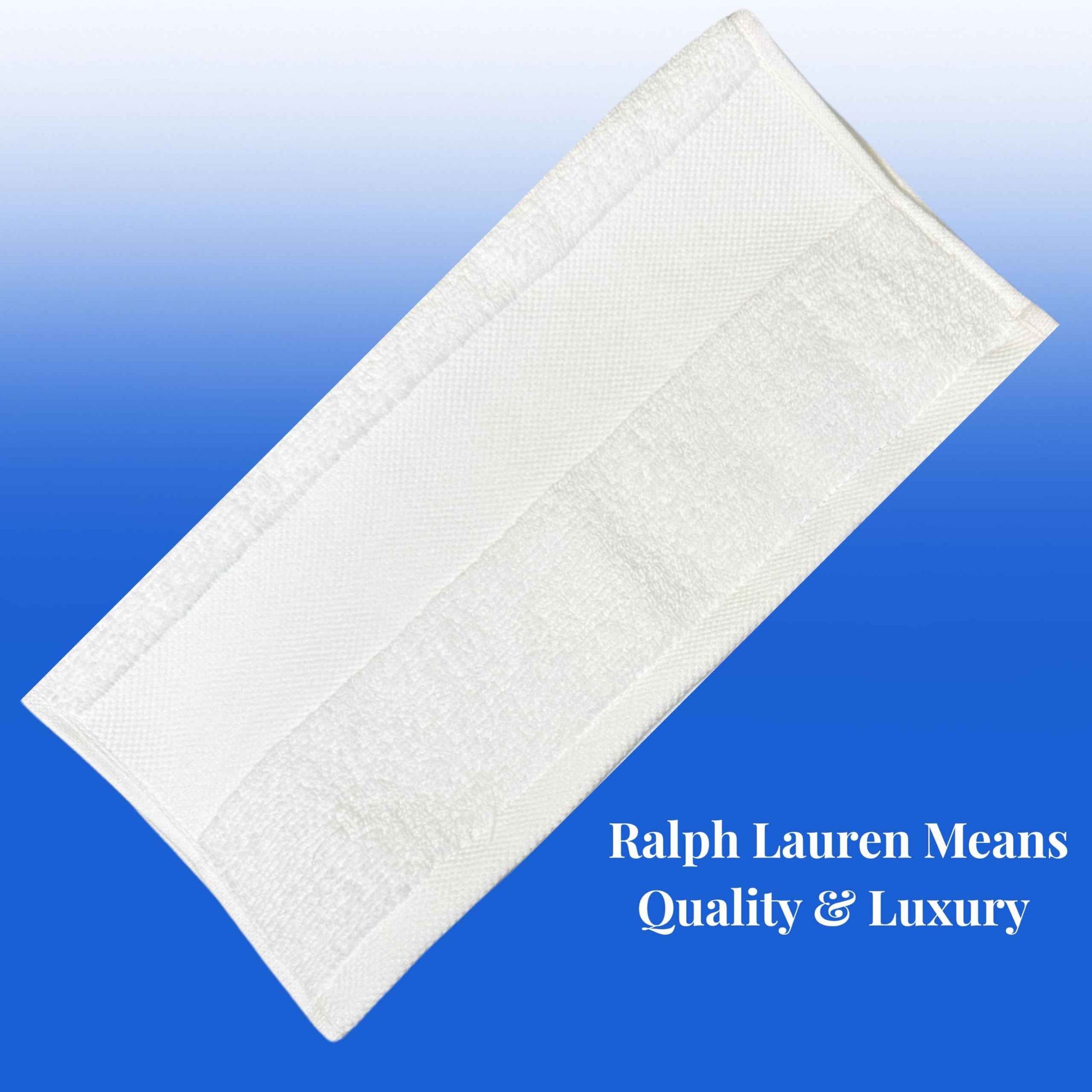 Lauren Ralph Lauren Westcott Washcloth Sailcloth White