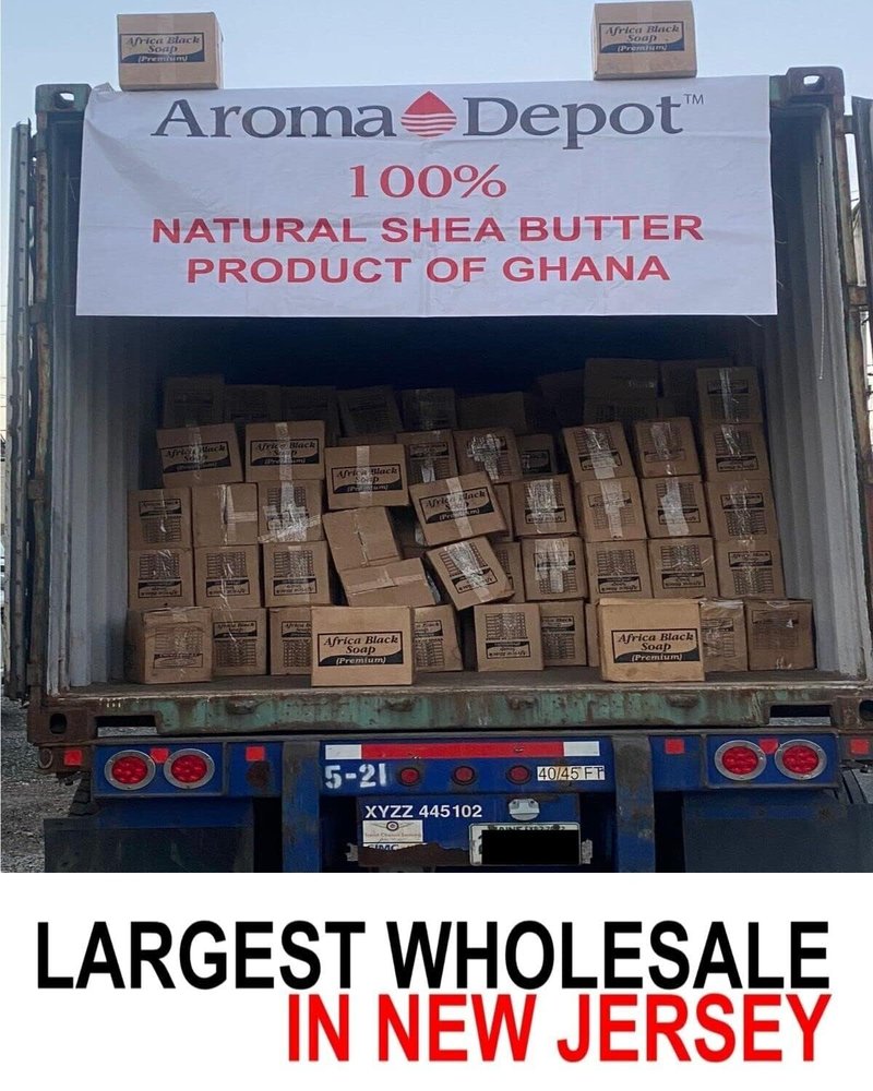 Aroma Depot Raw African Black Soap Bars From Ghana (3 lbs.)
