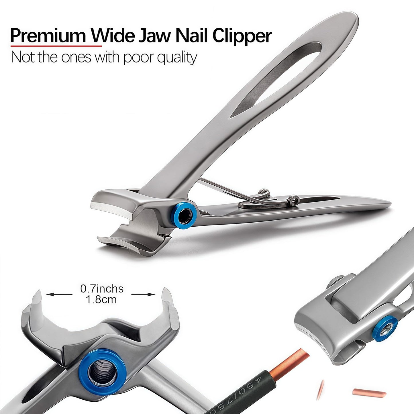 VOGARB 5Pcs Long Handle Toenail Clippers Set