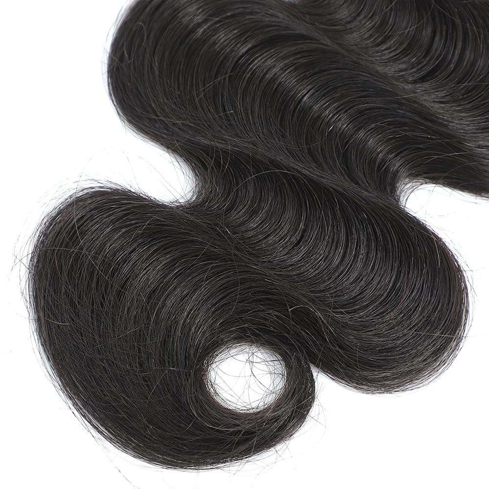 UDesire 16A 100% Unprocessed Brazilian Body Wave One Bundle 22 inch Brazilian Virgin Hair Weave Human Hair Bundles Body Wave Natural Black Color 90-95g/bundle