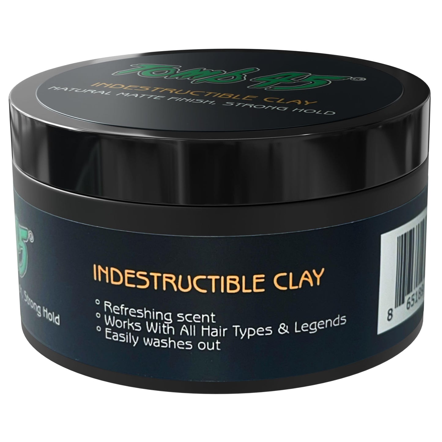 Tomb45 Indestructible Hair Clay, High Strong Hold with Matte Finish Hair Styling Product