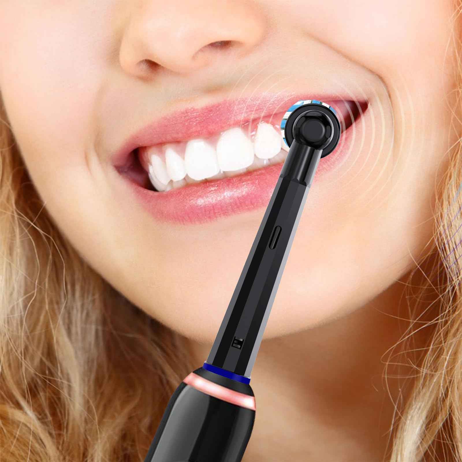 Replacement Toothbrush Heads for Oral B Pro 1000 Replacement Heads,Black,12 Count