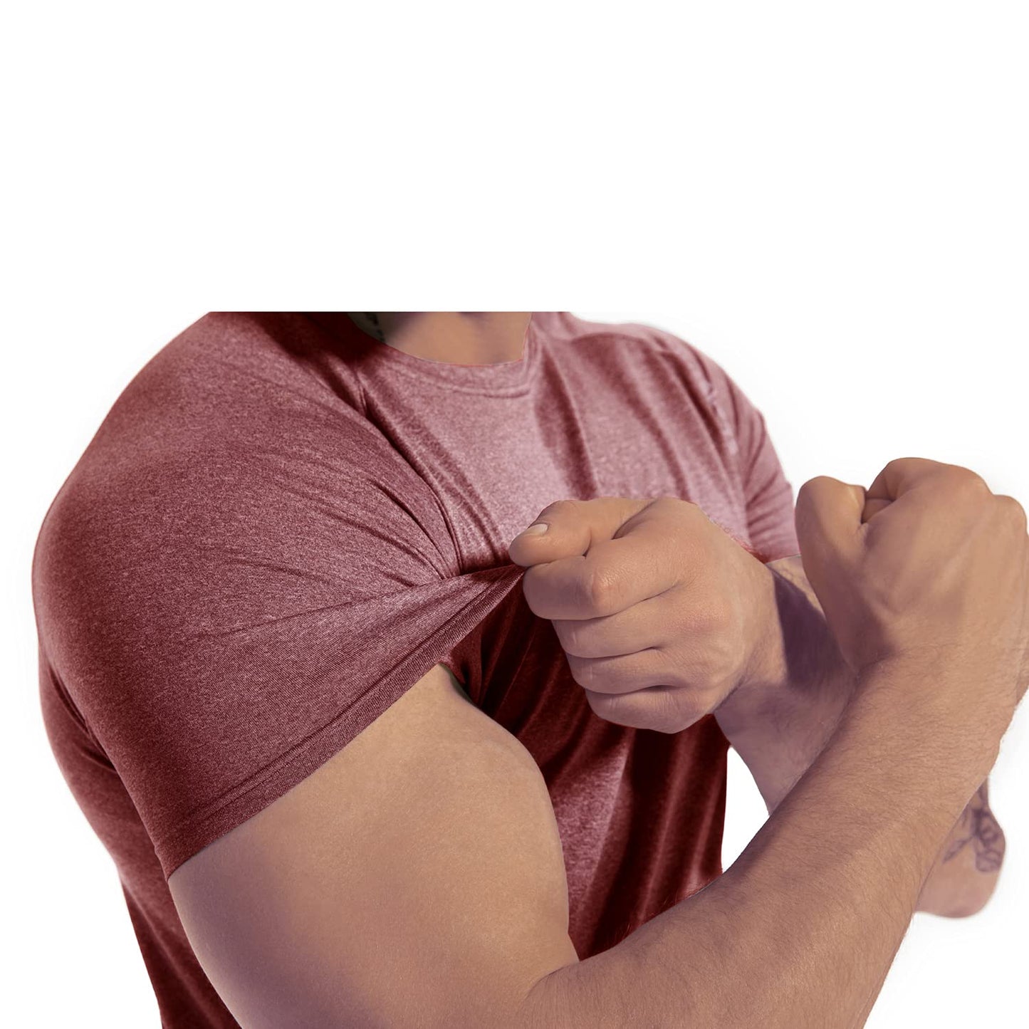 Men's 3pack Dry Fit Workout Gym Short Sleeve T Shirt Moisture Wicking Active Athletic Performance Running Shirts(BKGYWR XL)