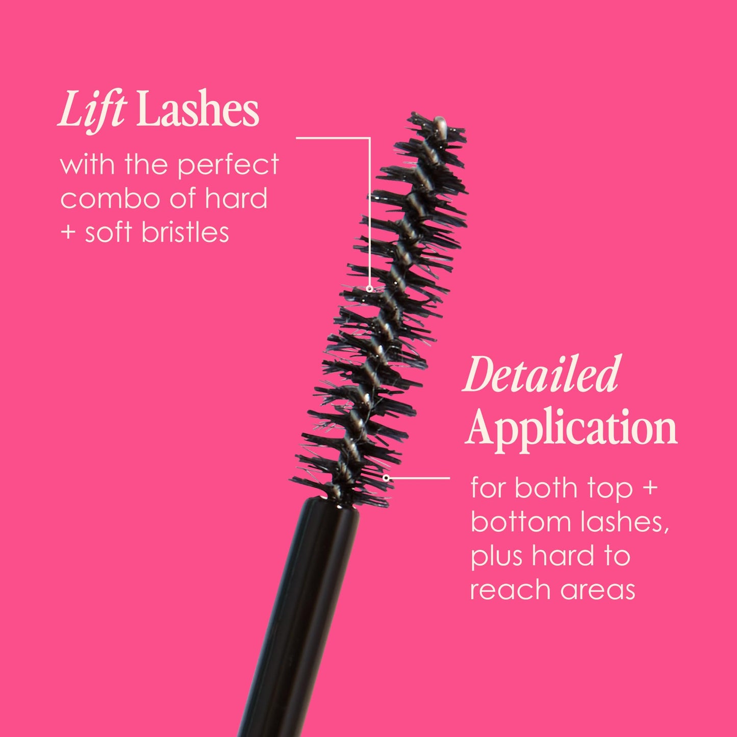 Grande Cosmetics GrandeMASCARA Conditioning Peptide Mascara - Buildable Volume & Length, Water-Resistant & Clump-Free - Lash & Extension Friendly, Black (0.20 oz)