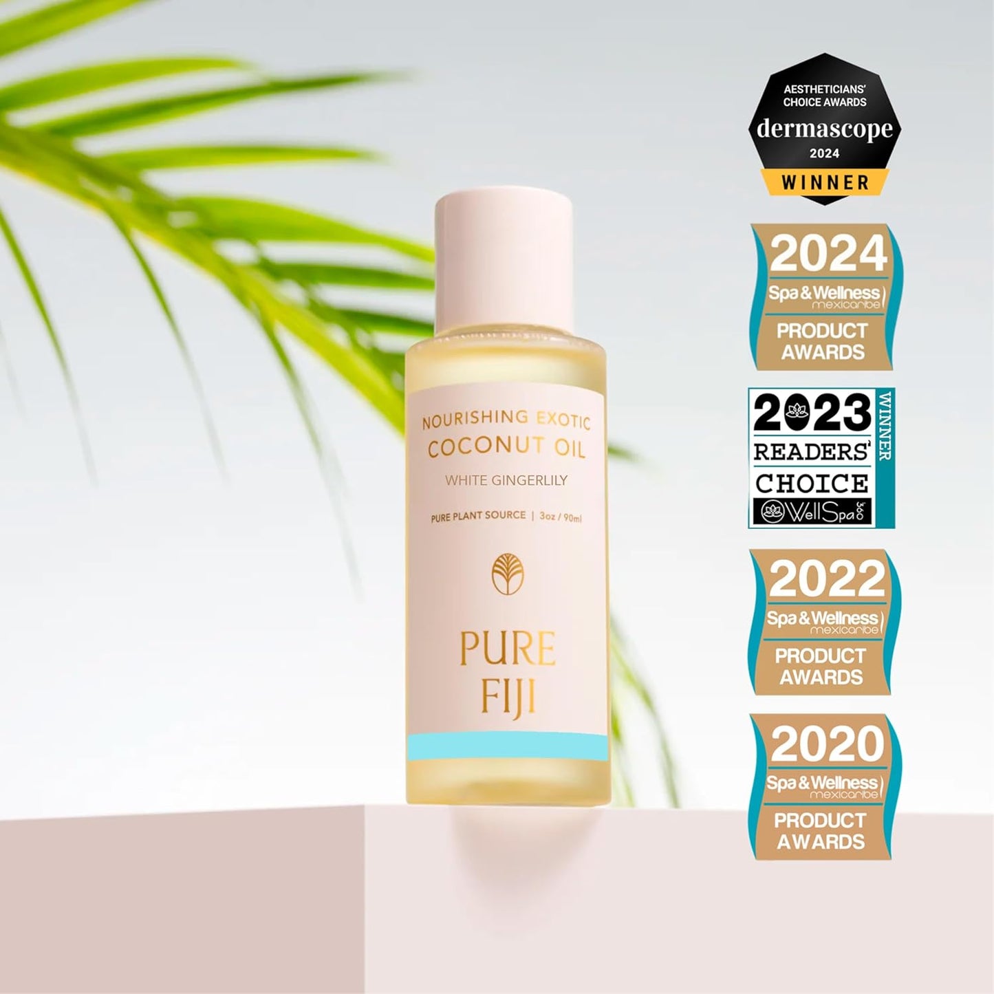 Exotic Coconut Oil - Nourishing Travel Size (3oz) | White Gingerlily Scent