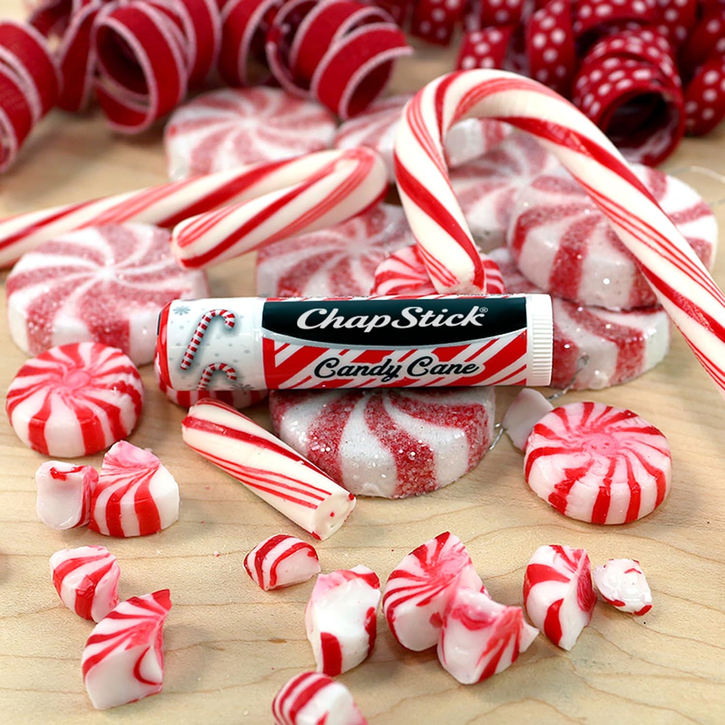 ChapStick Bulk Lip Balm, Holiday Variety 3-Packs x 6 (18 Sticks) – Candy Cane, Sugar Cookie, and Pumpkin Pie Flavored Lip Moisturizers, Stocking Stuffers, 0.15 Oz Ea