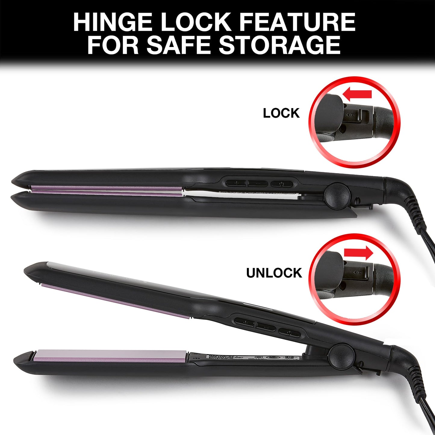 Remington 1 3/4" Flat Iron, Hair Straightener with Anti-Static Technology, 30-Second Heat Up & 60 Minute Auto Shut-off, 30% Longer Ceramic Floating Plates, Titanium + Ceramic Coating