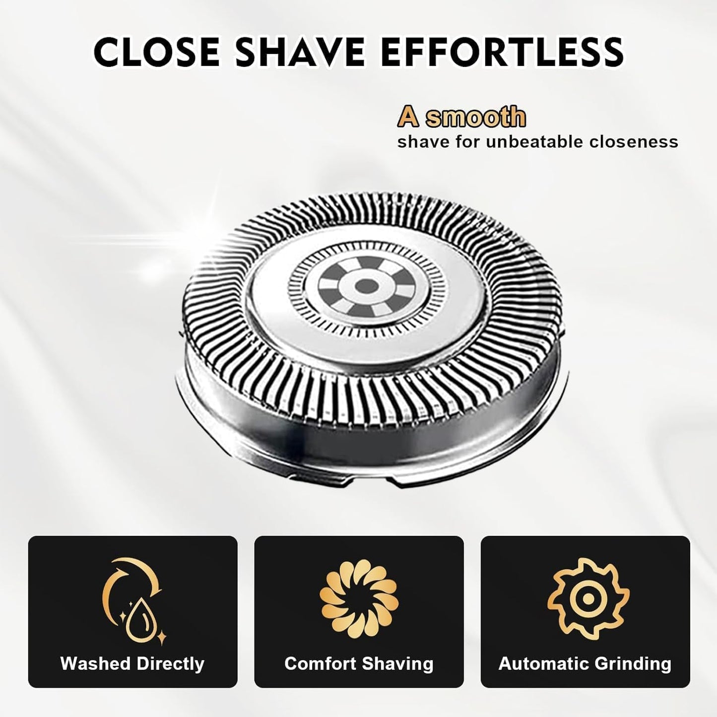 9-Pack SH71/52 Upgraded Replacement Heads Compatible with Philips Norelco Series 7000 & 5000, SH71/SH70/52 Blades for Philips Shaver 7500 7530 S7311 S7370 S7371 9-Pack