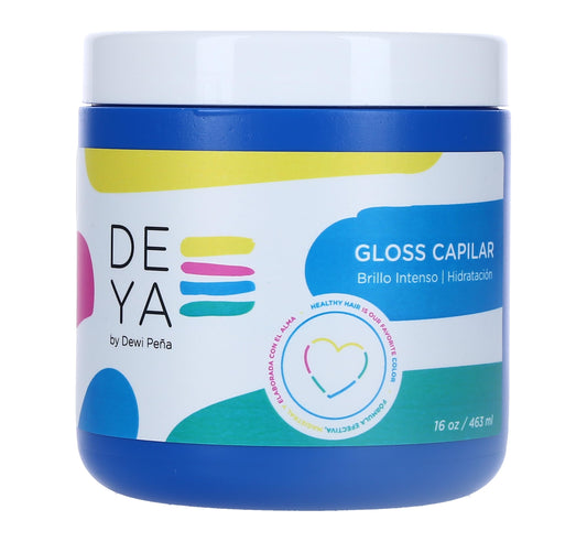 DEYA Gloss Capilar with Organic Coconut and Jojoba Oils and Silk Deep Restorative Mask 16 OZ