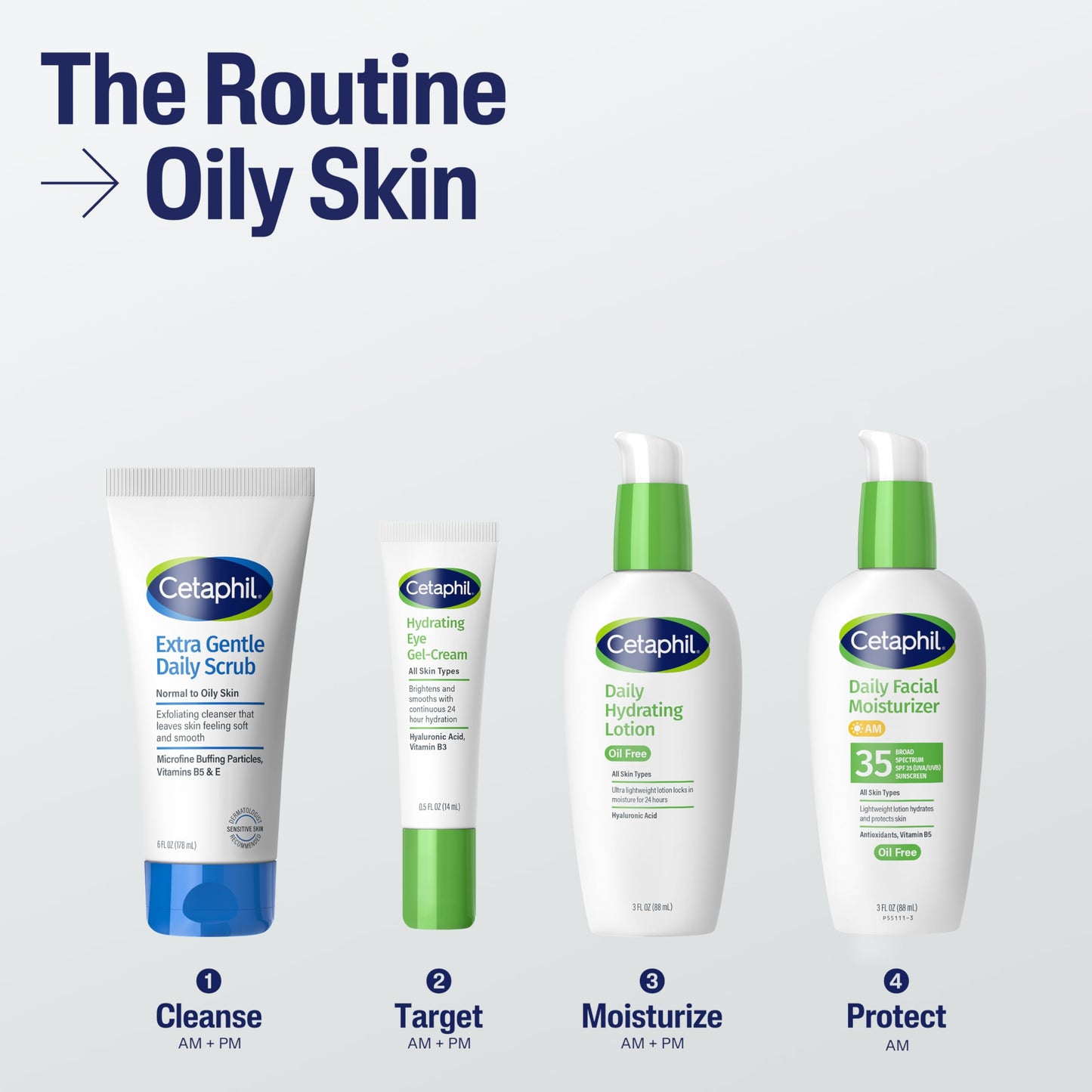 Cetaphil Exfoliating Face Wash, Extra Gentle Daily Face Scrub, Gently Exfoliates & Cleanses, For All Skin Types, Non-Irritating & Hypoallergenic, Suitable For Sensitive Skin, 6 Fl Oz, Pack of 2