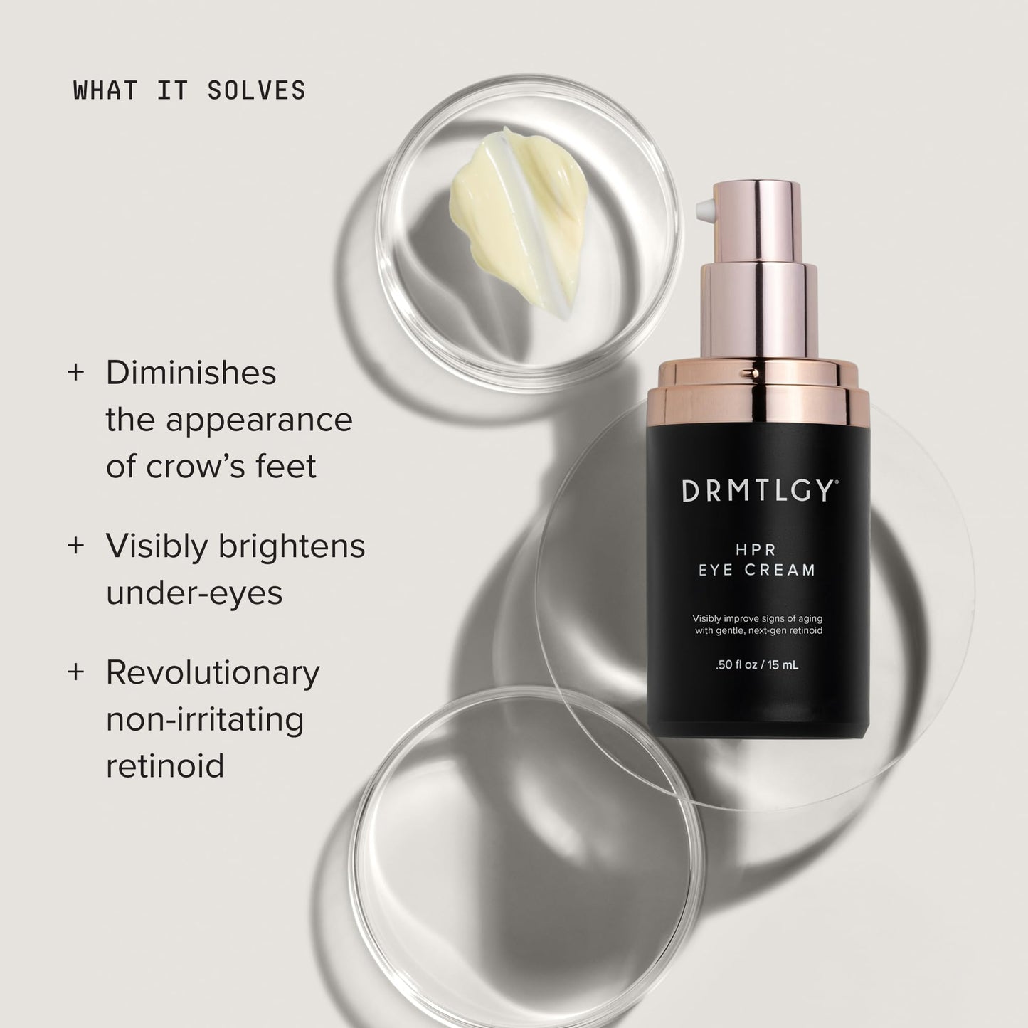 DRMTLGY HPR Eye Cream - Retinoid Under Eye Cream for Under Eyes, 0.5 fl oz