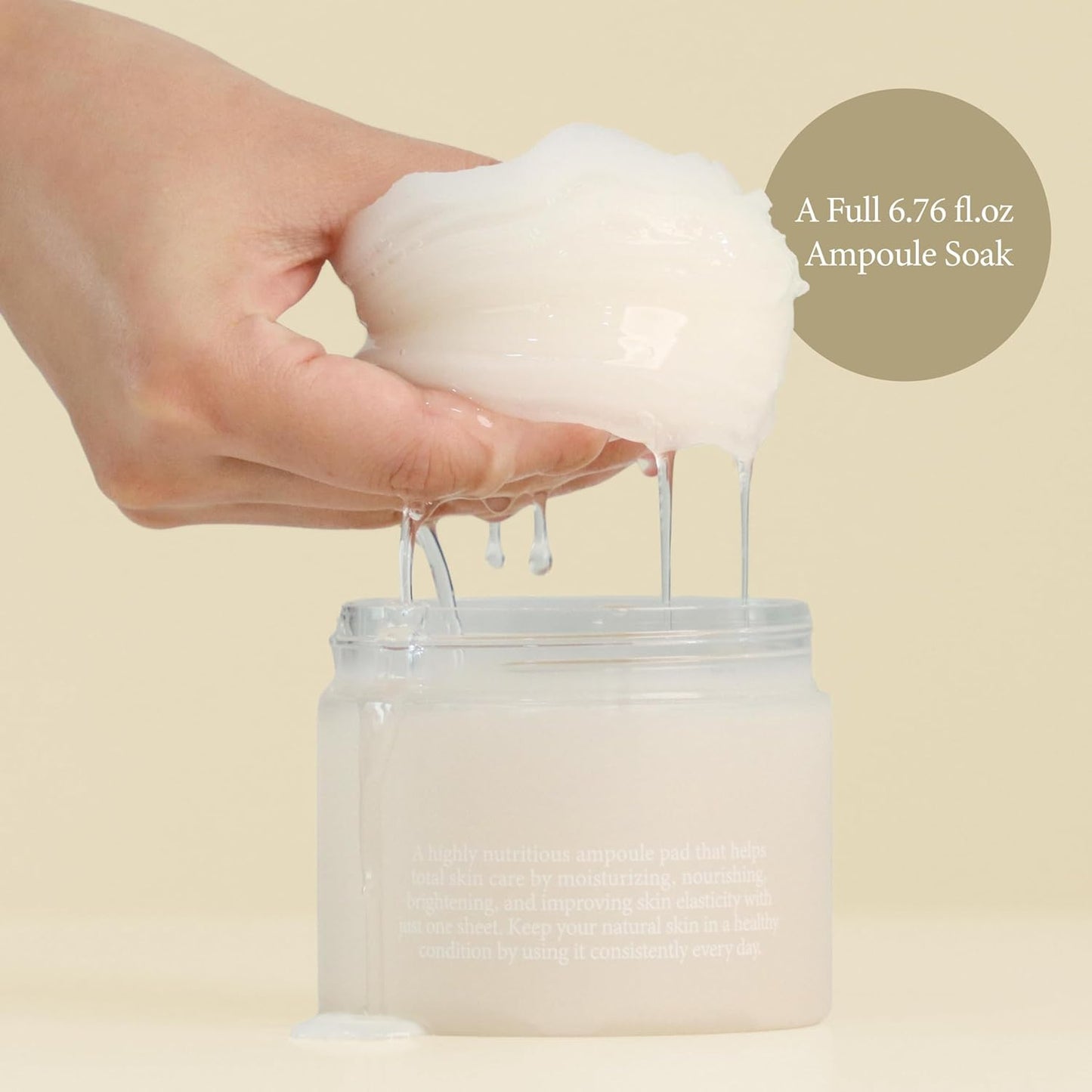 LU'PIUM Extreme Vital Ampoule Pad - Hydrating & Barrier Repair | 5 Phytomucin & Niacinamide for Dry Sensitive Skin (80 Counts)
