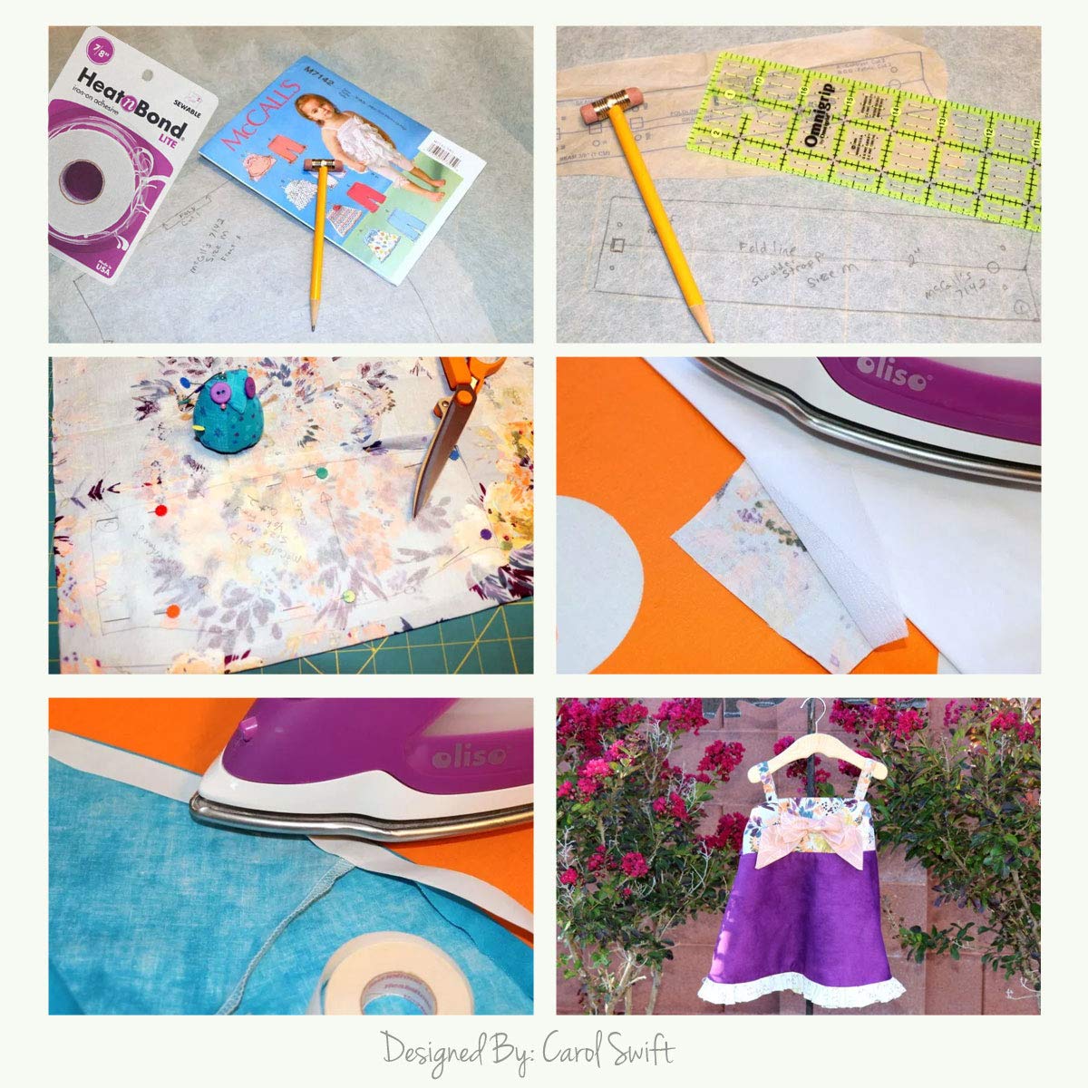 HeatnBond Lite Adhesive, 7/8 Inch x 10 Yards