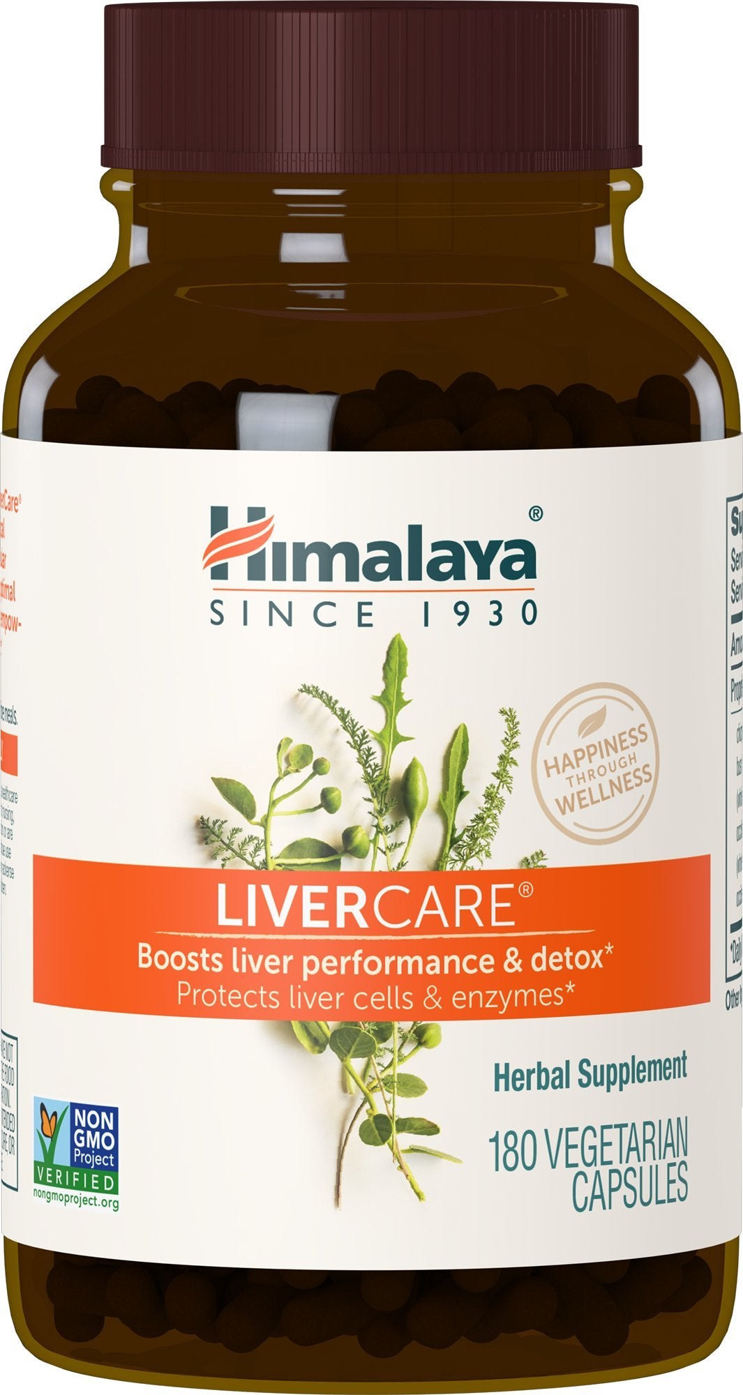 Himalaya LiverCare, 90 Day Supply - Herbal Liver Support Promoting Waste Elimination, Liver Cleanse, Detox, and Bile Production - Vegan, Non-GMO, Gluten Free, 375 mg, 180 Capsules