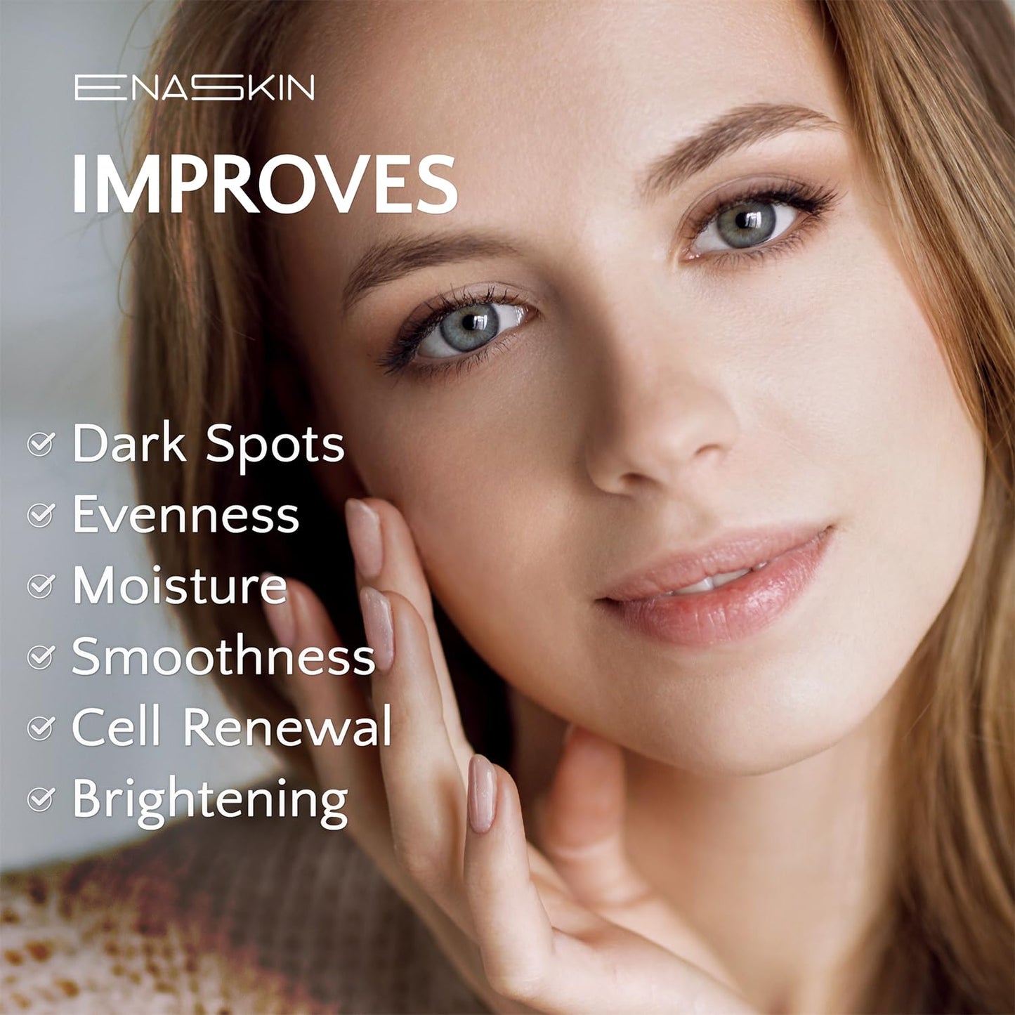 EnaSkin Dark Spot Corrector for Face & Body - 5% Tranexamic Acid, Niacinamide & Acid-Free Renewal Peptide - Hyperpigmentation, Melasma & Sun Spot Treatment, Gentle for Sensitive Skin, 1.01 fl oz