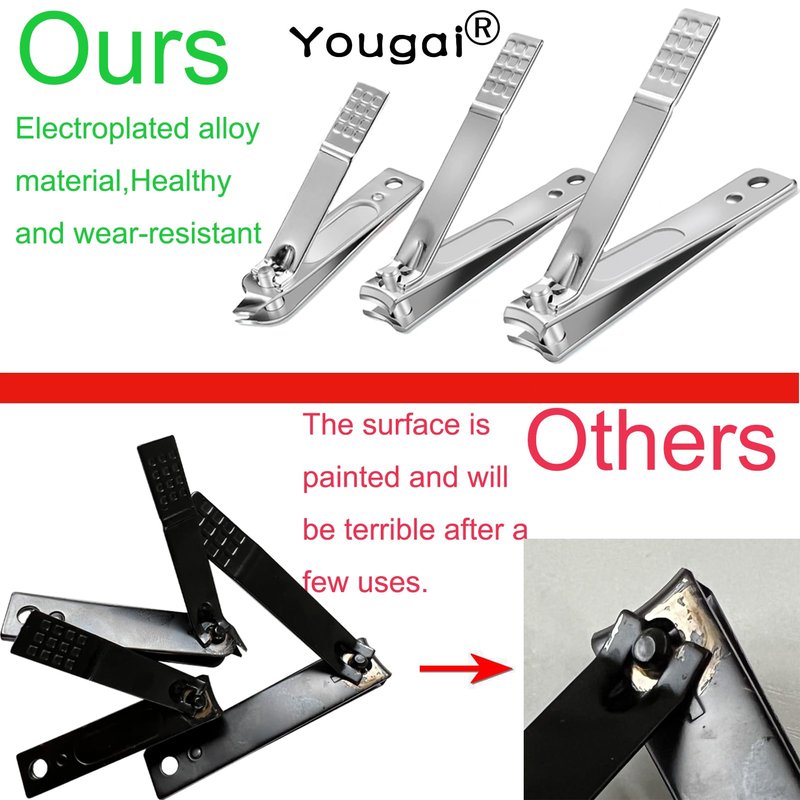 Yougai Nail Clippers Set - 18 Pcs Professional Manicure Pedicure Kit Gifts for Fathers Day Men Women, Stainless Steel Fingernail Toenail Cutters, Nail Care Grooming Tools with Leather Travel Case